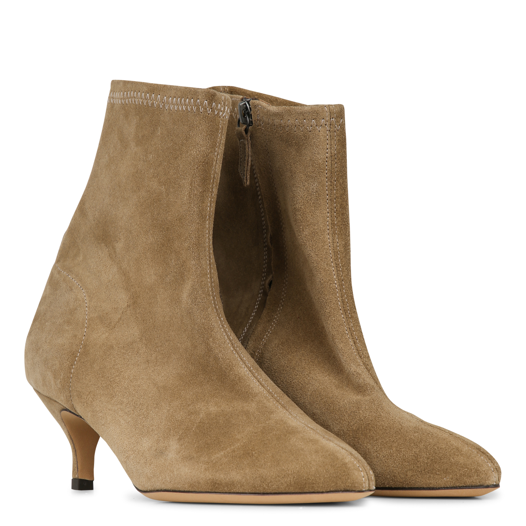 Suede leather ankle boots ANONYMOUS COPENHAGEN Brown