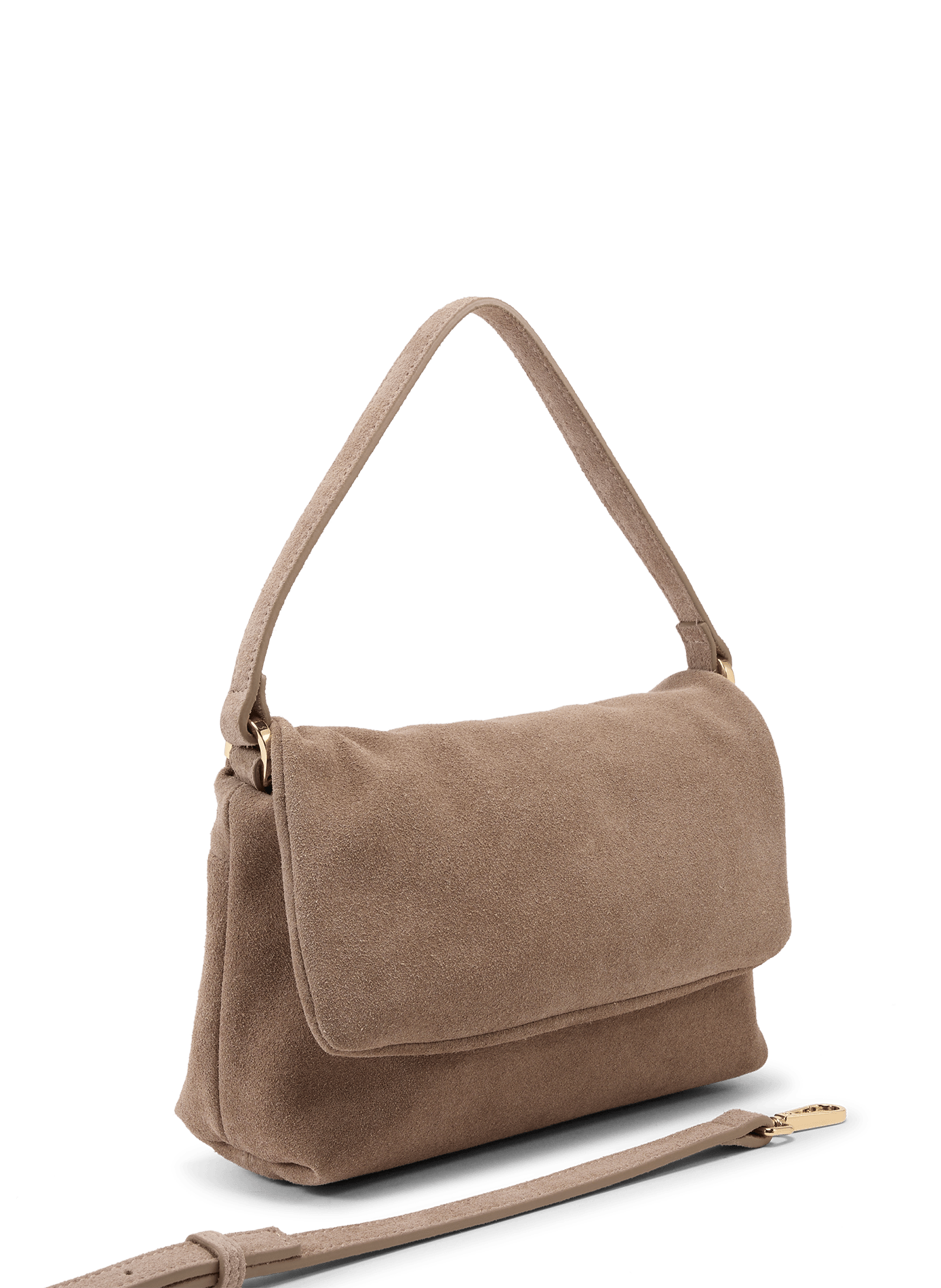 Iloise XS suede leather handbag SAISON 1865 Grey