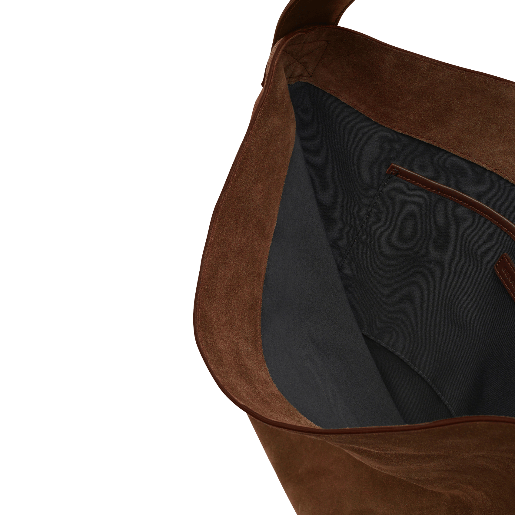 Bolso hobo de piel aterciopelada GERARD DAREL Marron