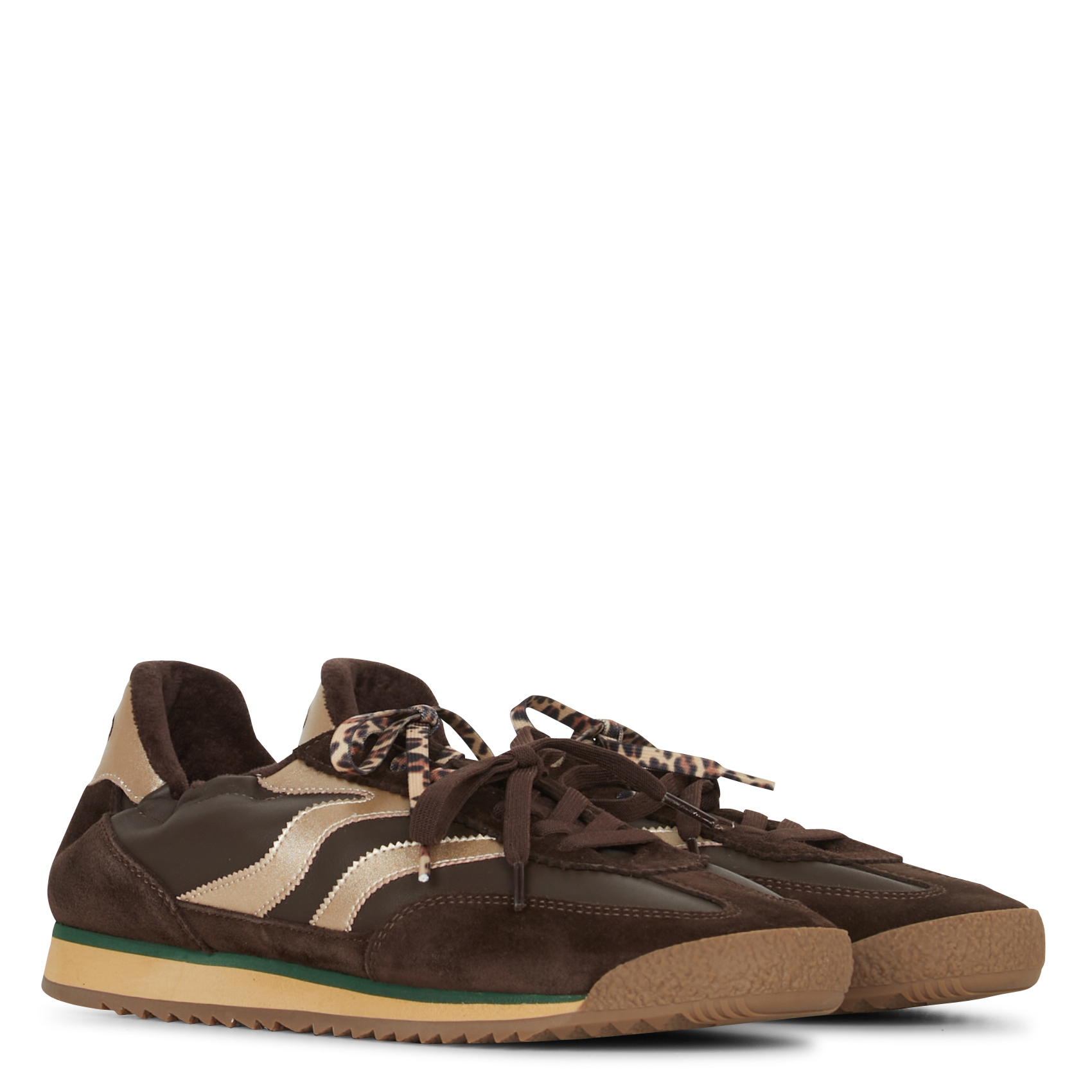 Sneakers mit doppeltem Schnürsenkel MRP Braun