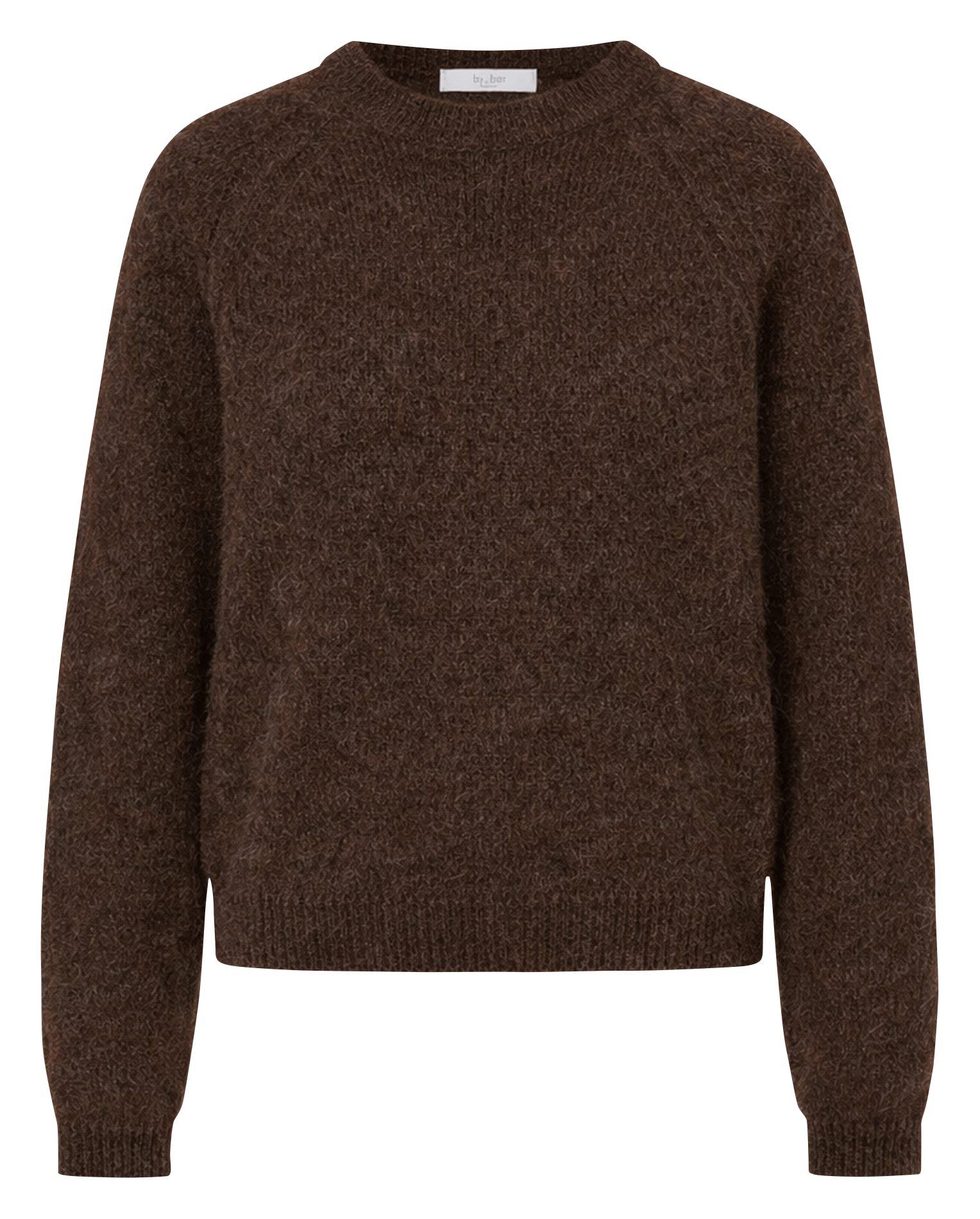 Pull oversize en laine mélangée BY BAR Marron