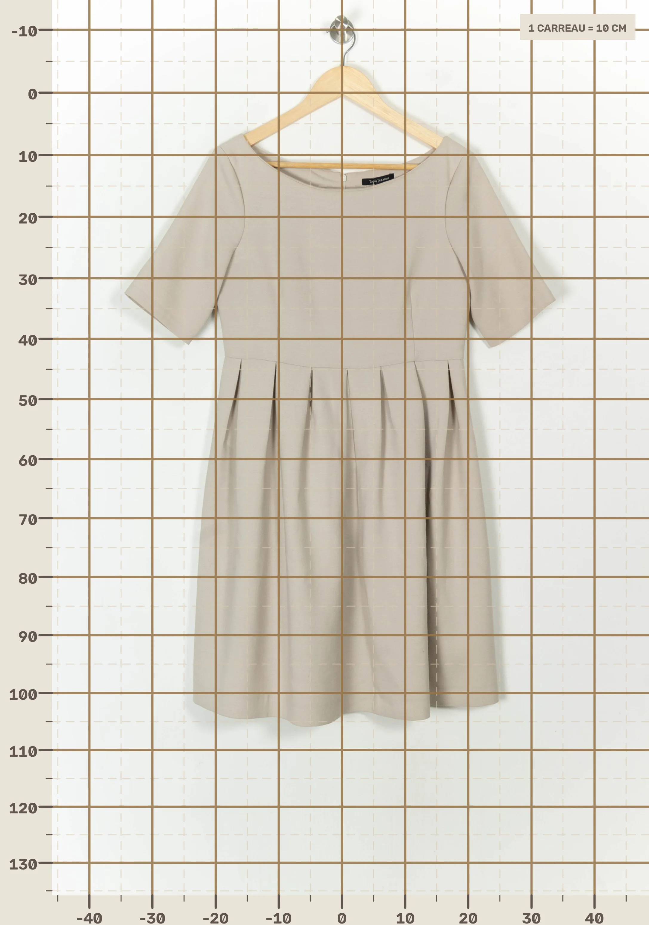 Short & midi dress TARA JARMON - Seconde Main Beige