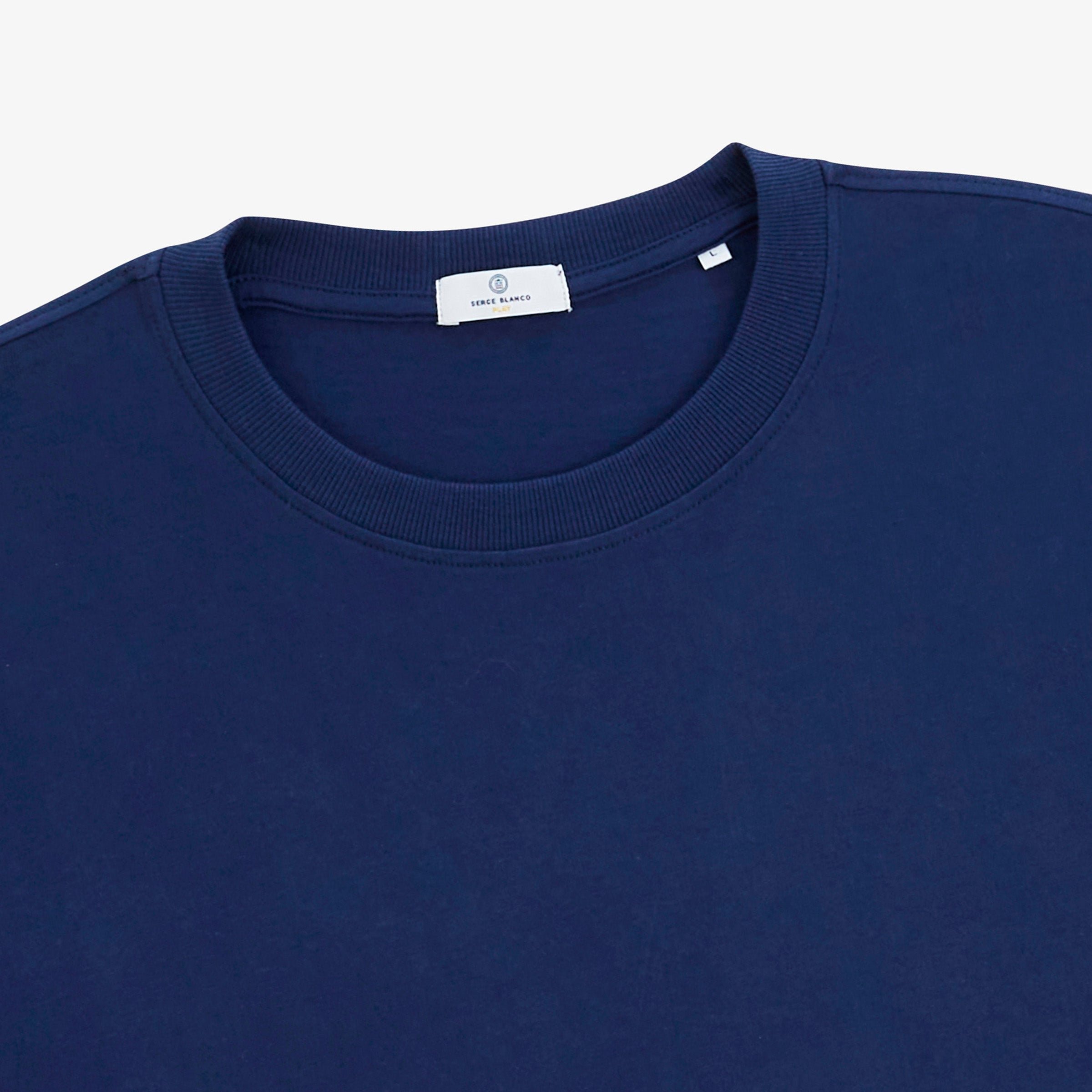 Oversized short-sleeved T-shirt SERGE BLANCO Blue