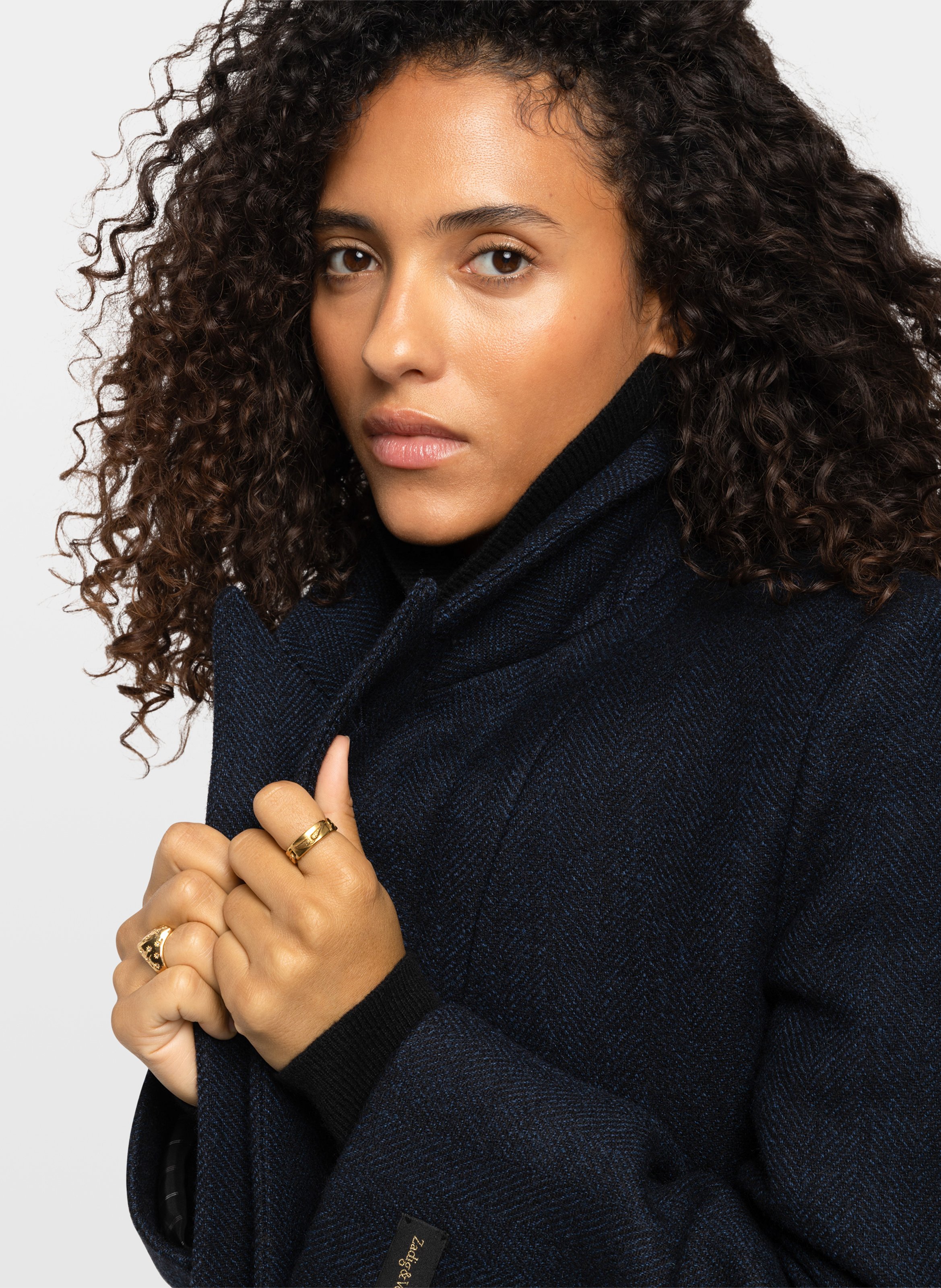 Veste tailleur droite en laine mélangée ZADIG&VOLTAIRE Blue