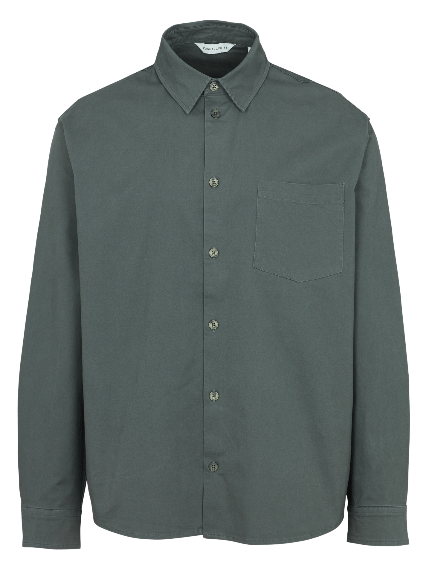Straight cotton shirt CASUAL FRIDAY Beige