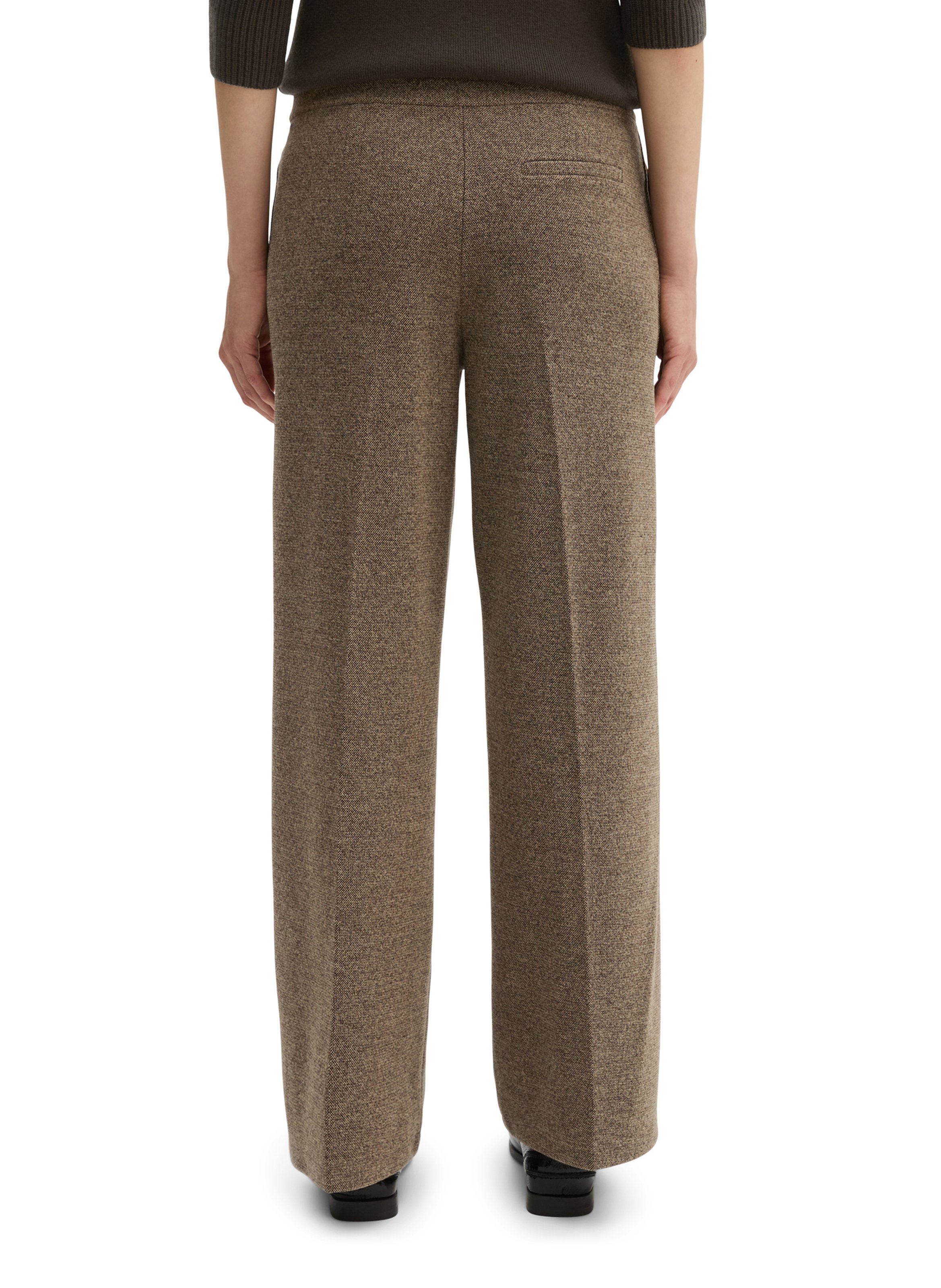 Pantalon droit en coton mélangé MARC O'POLO Marron