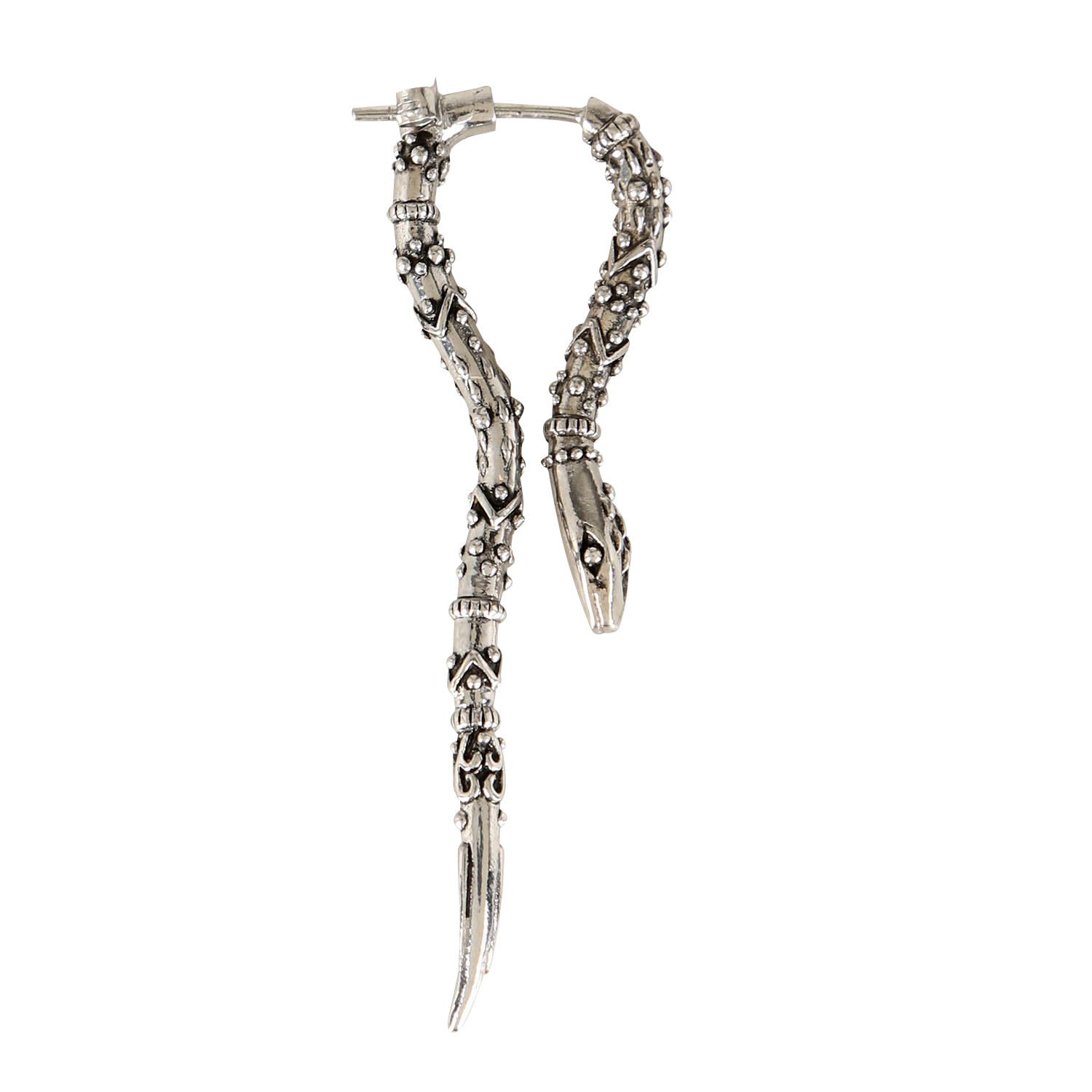 Boucle d'oreille serpent en argent  BA&SH Argent