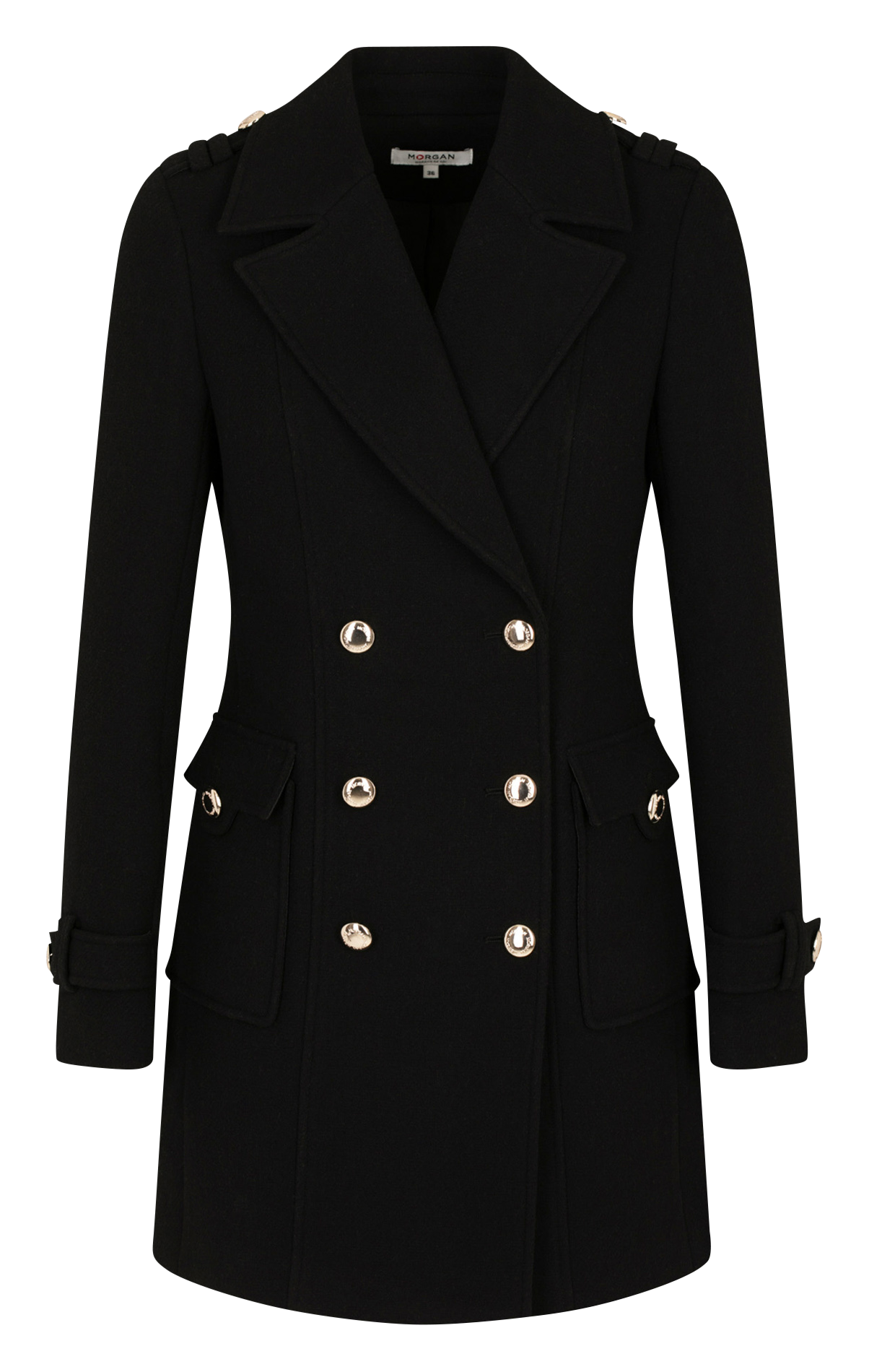 Rechte jas MORGAN Zwart