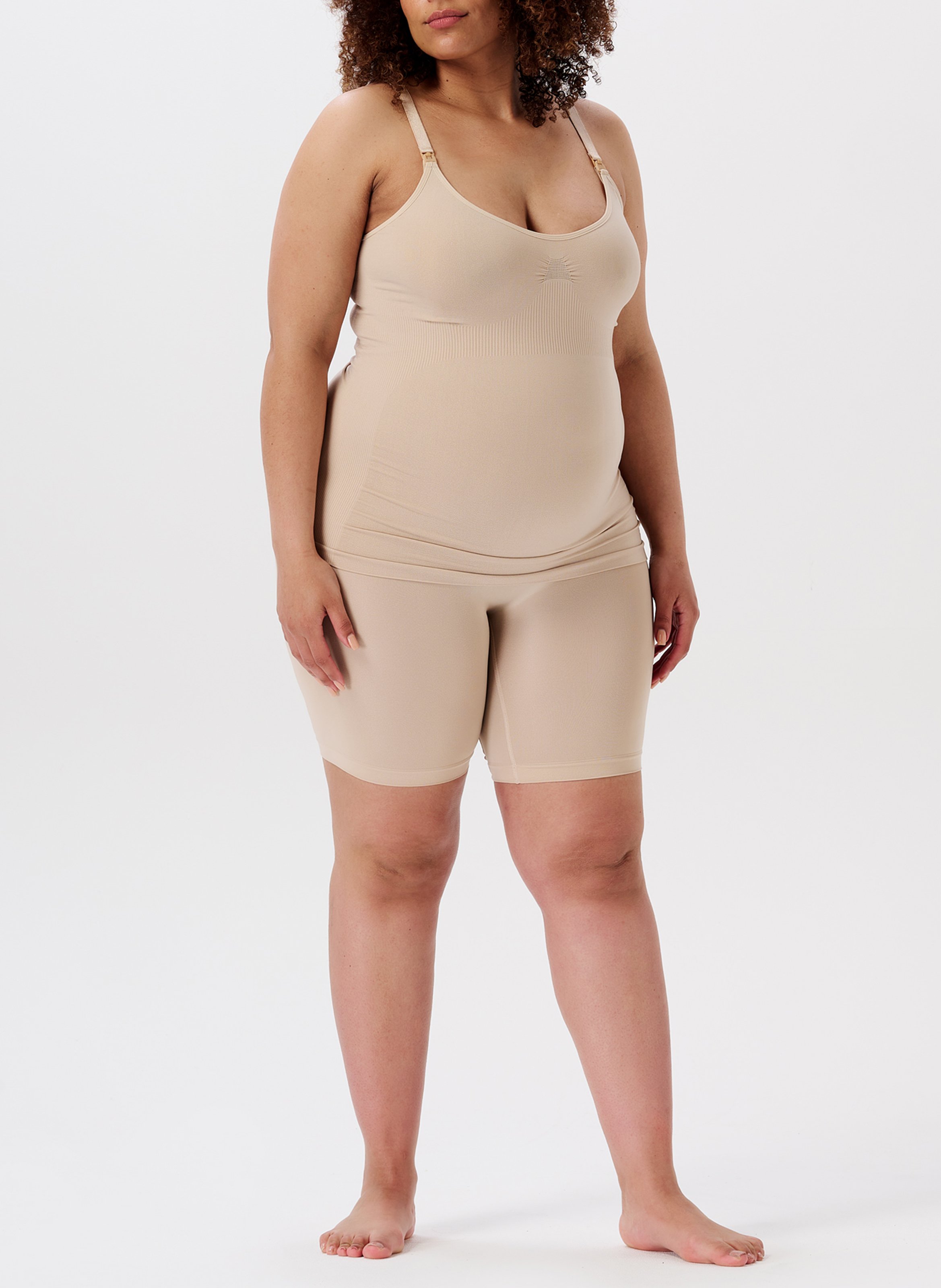 Seamless nursing tank top NOPPIES Beige