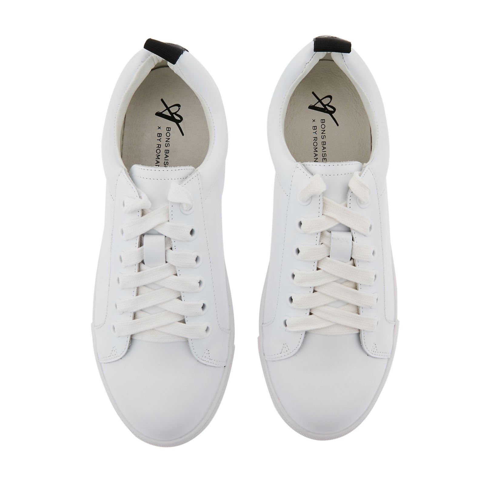 Leather sneakers BONS BAISERS PARIS White