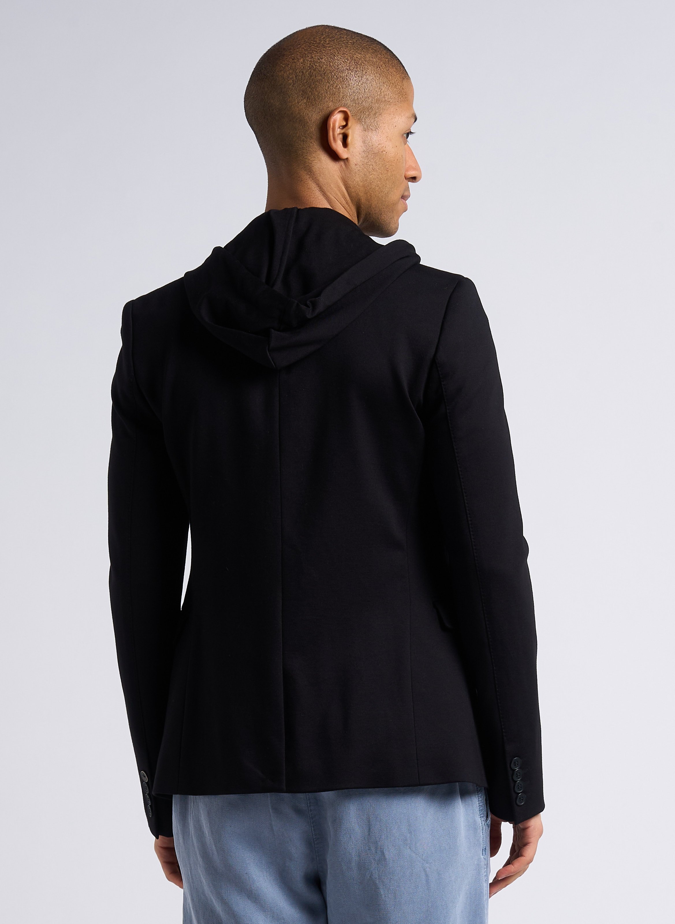 Classic-collar jacket with hood IKKS Black