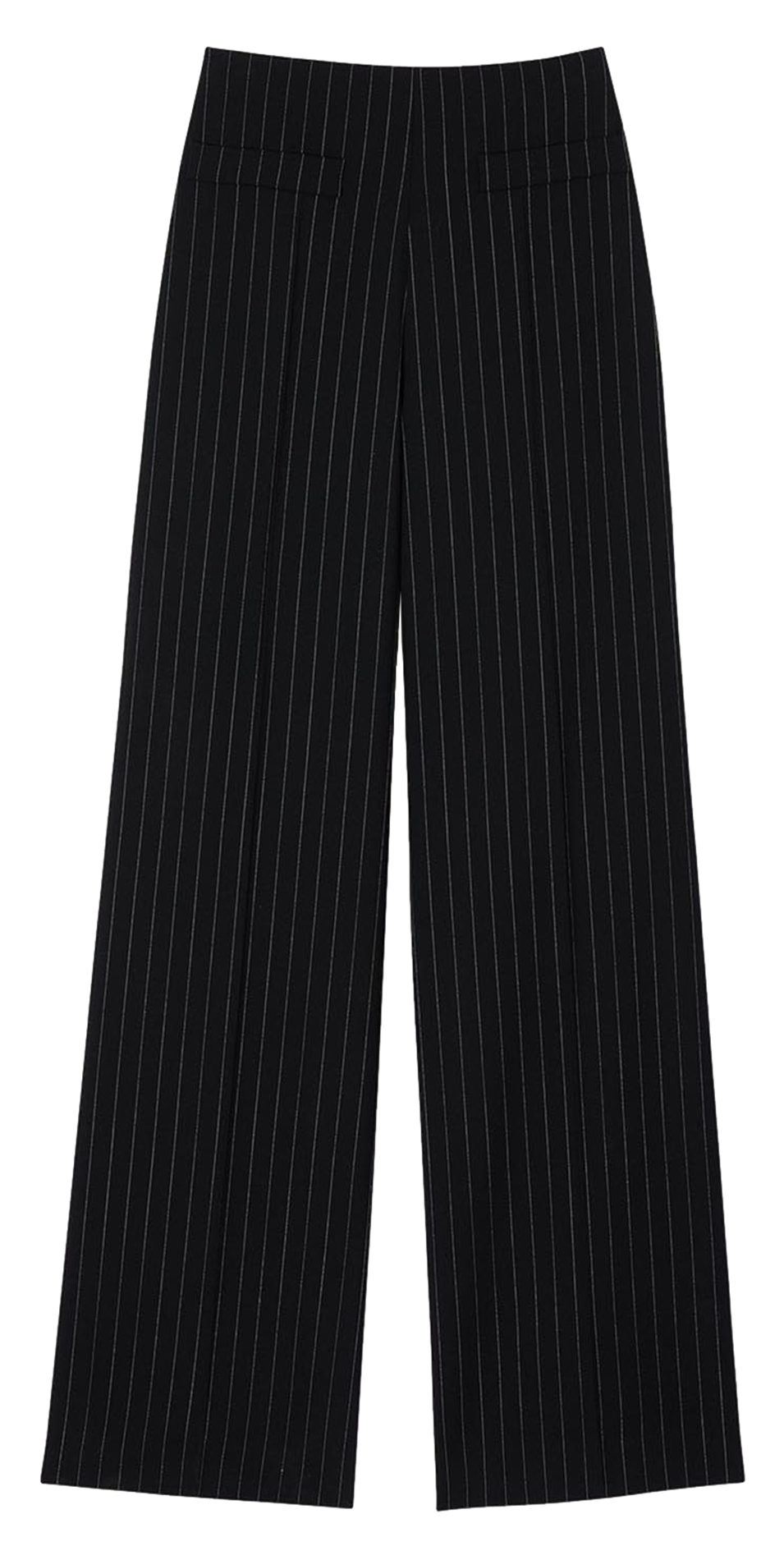 Pantalon droit rayé SANDRO Noir