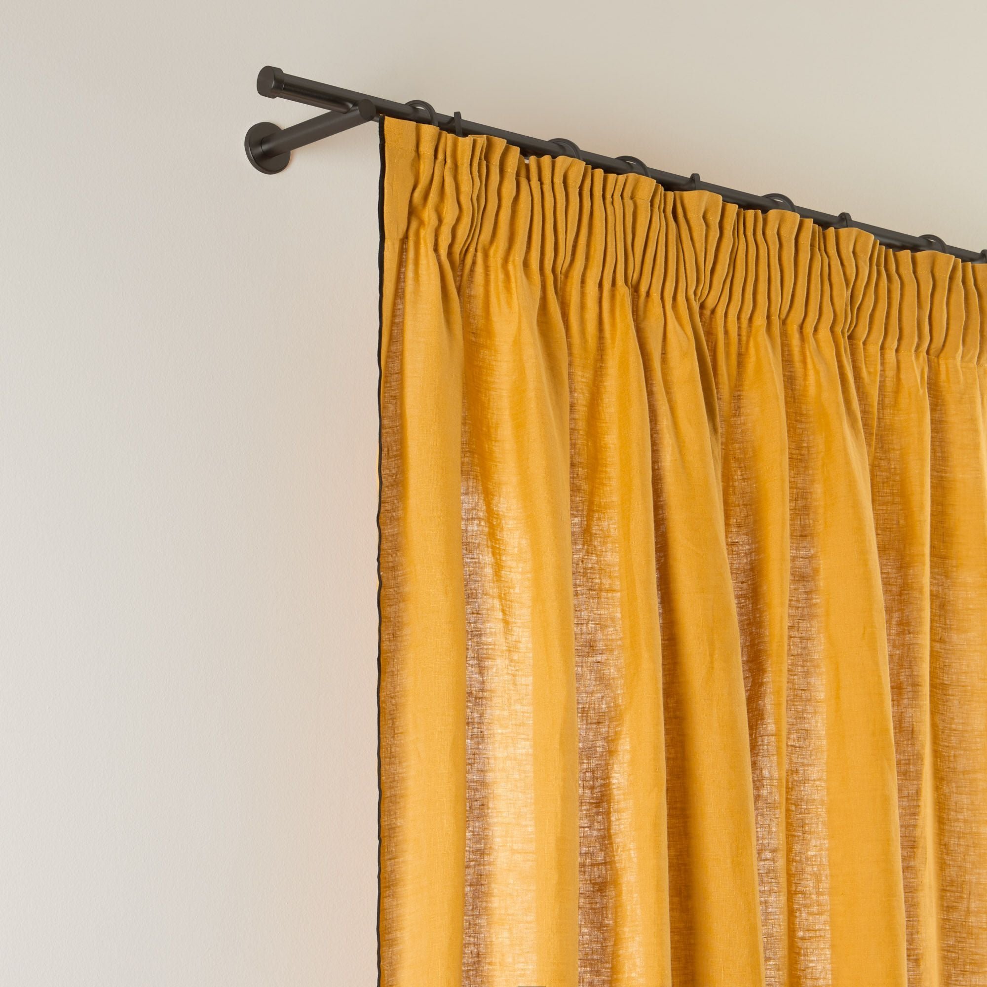 Curtain with gathering tape MADURA Yellow