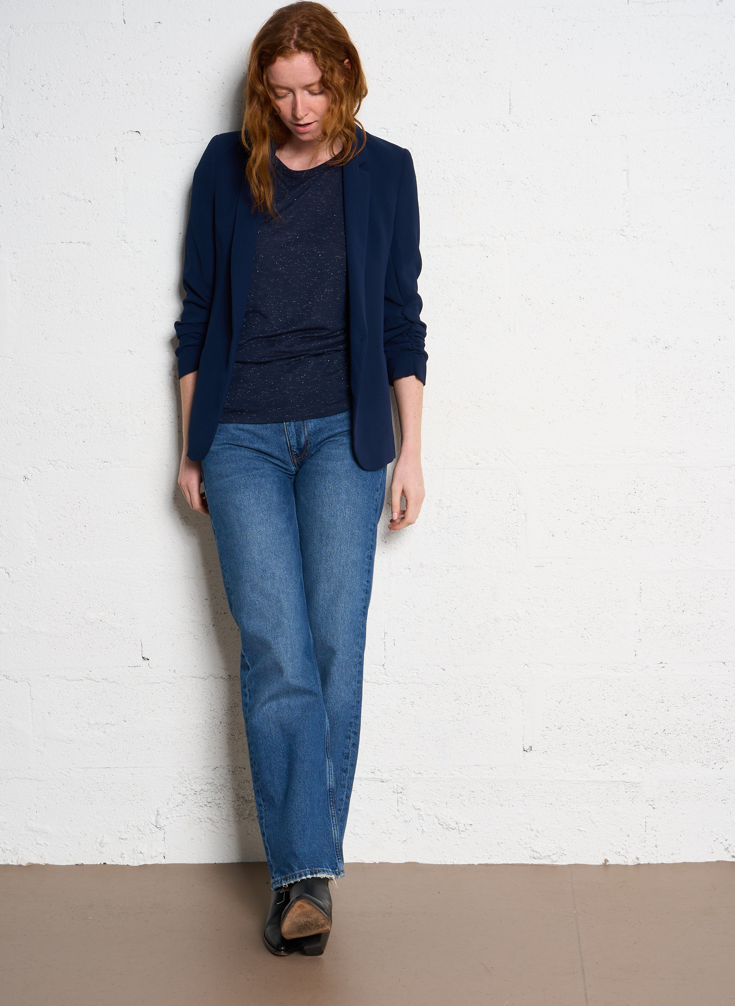 Fitted suit jacket IKKS Blue