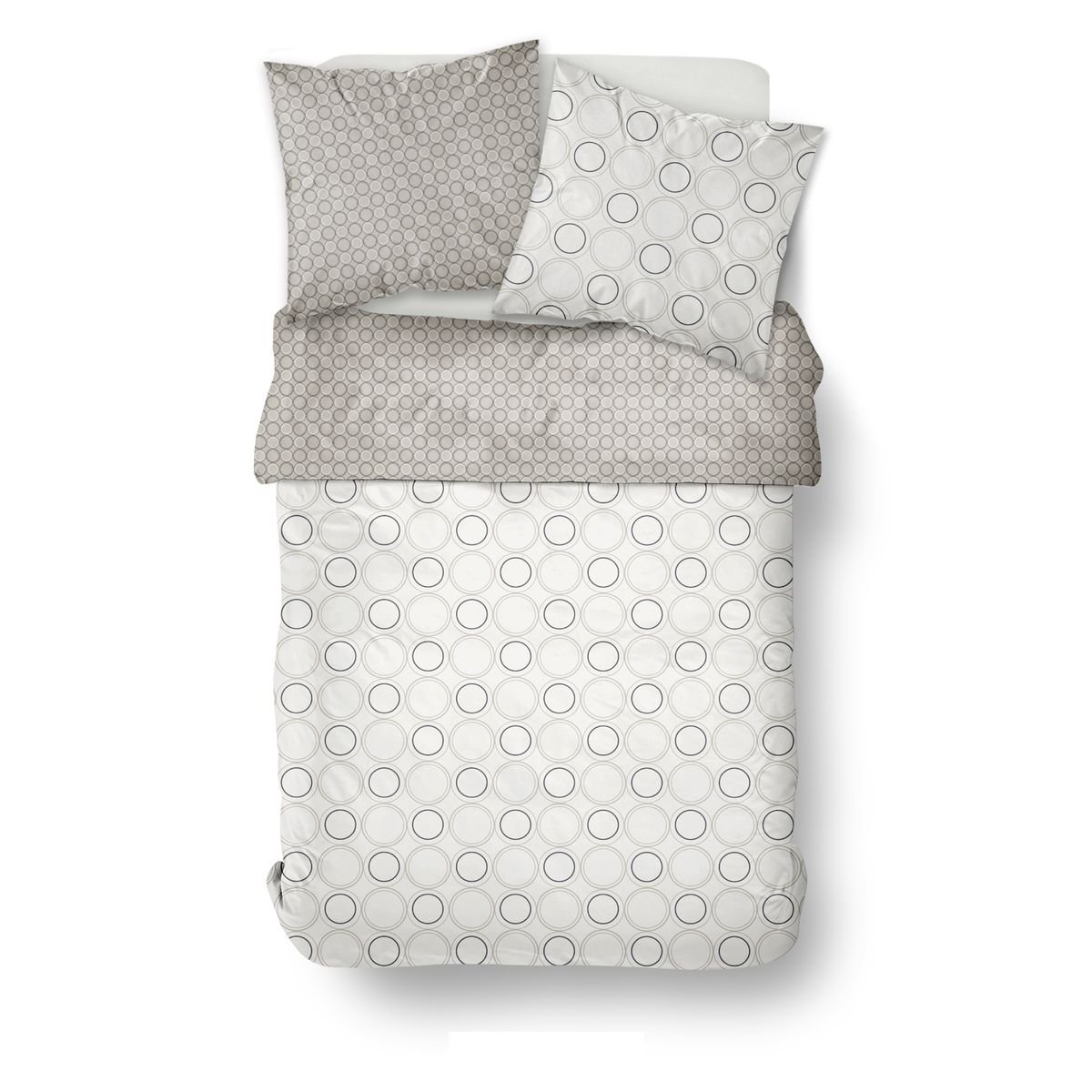 Printed cotton bed set TODAY LINGE DE MAISON White