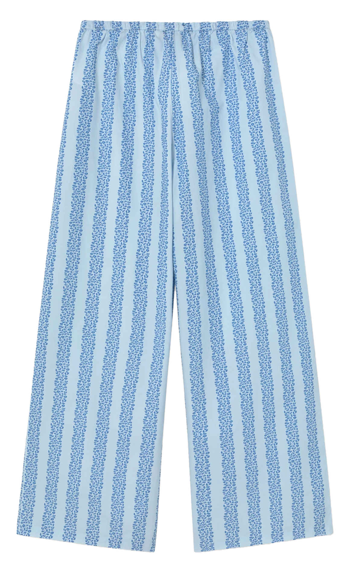 Lichte katoenen broek met opdruk Blauw