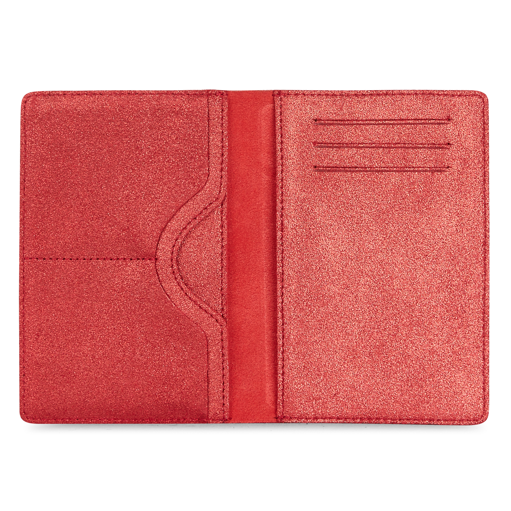 Leder-Passhülle MILA LOUISE Rot
