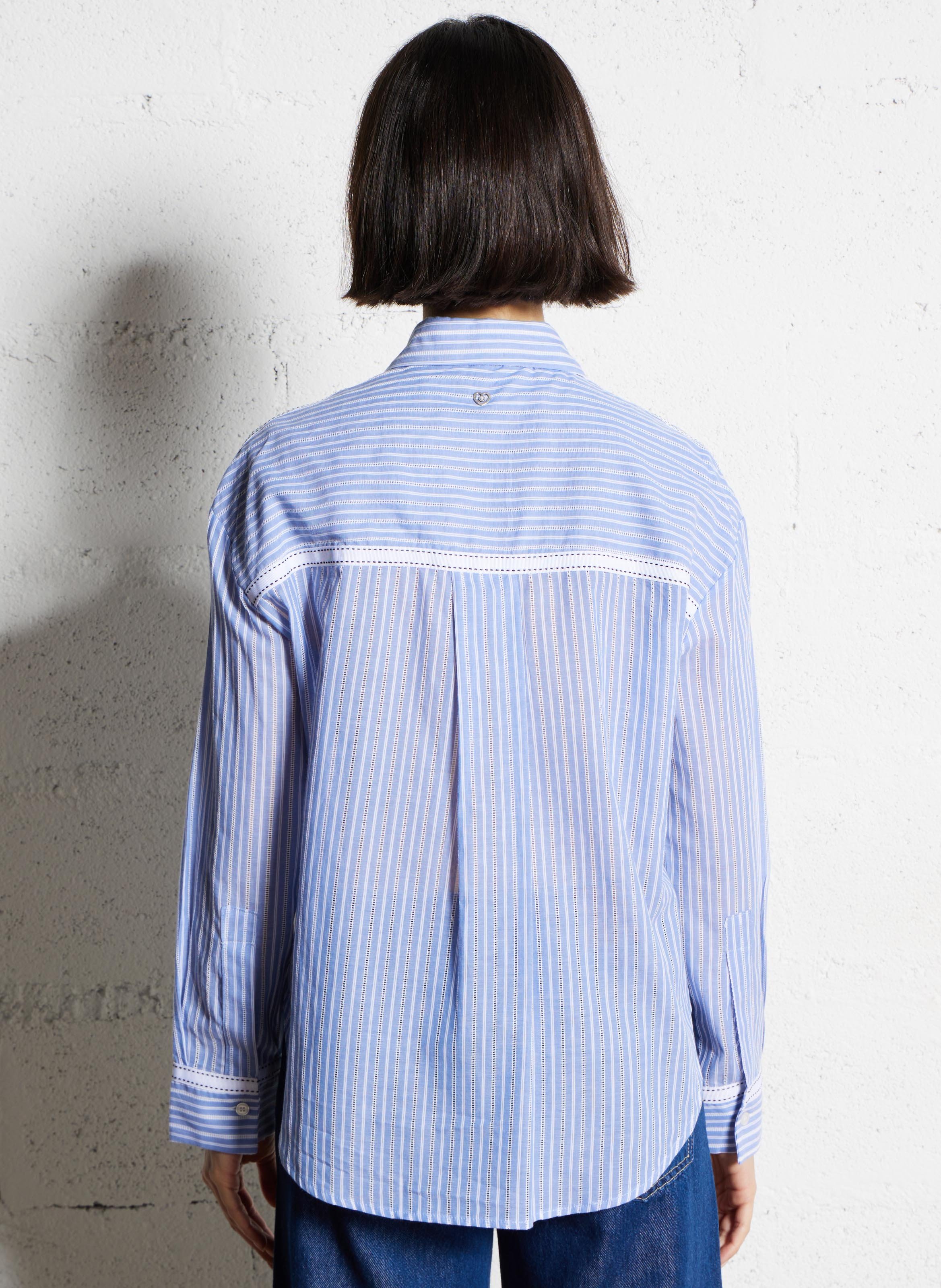 Straight striped cotton shirt PLEASE Multicolored