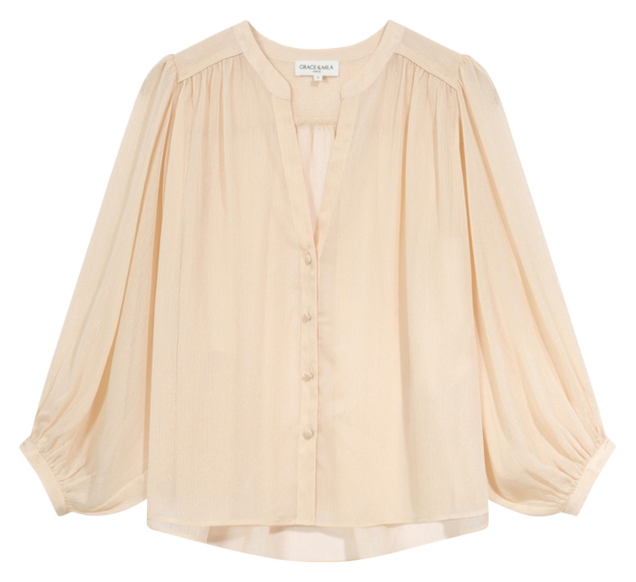 V-neck blouse GRACE ET MILA Yellow