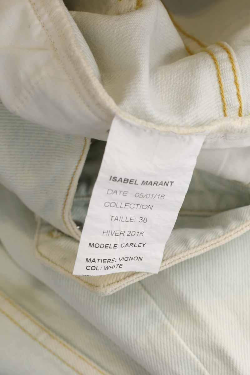 Cotton straight jeans ISABEL MARANT ÉTOILE - SECONDE MAIN Blue