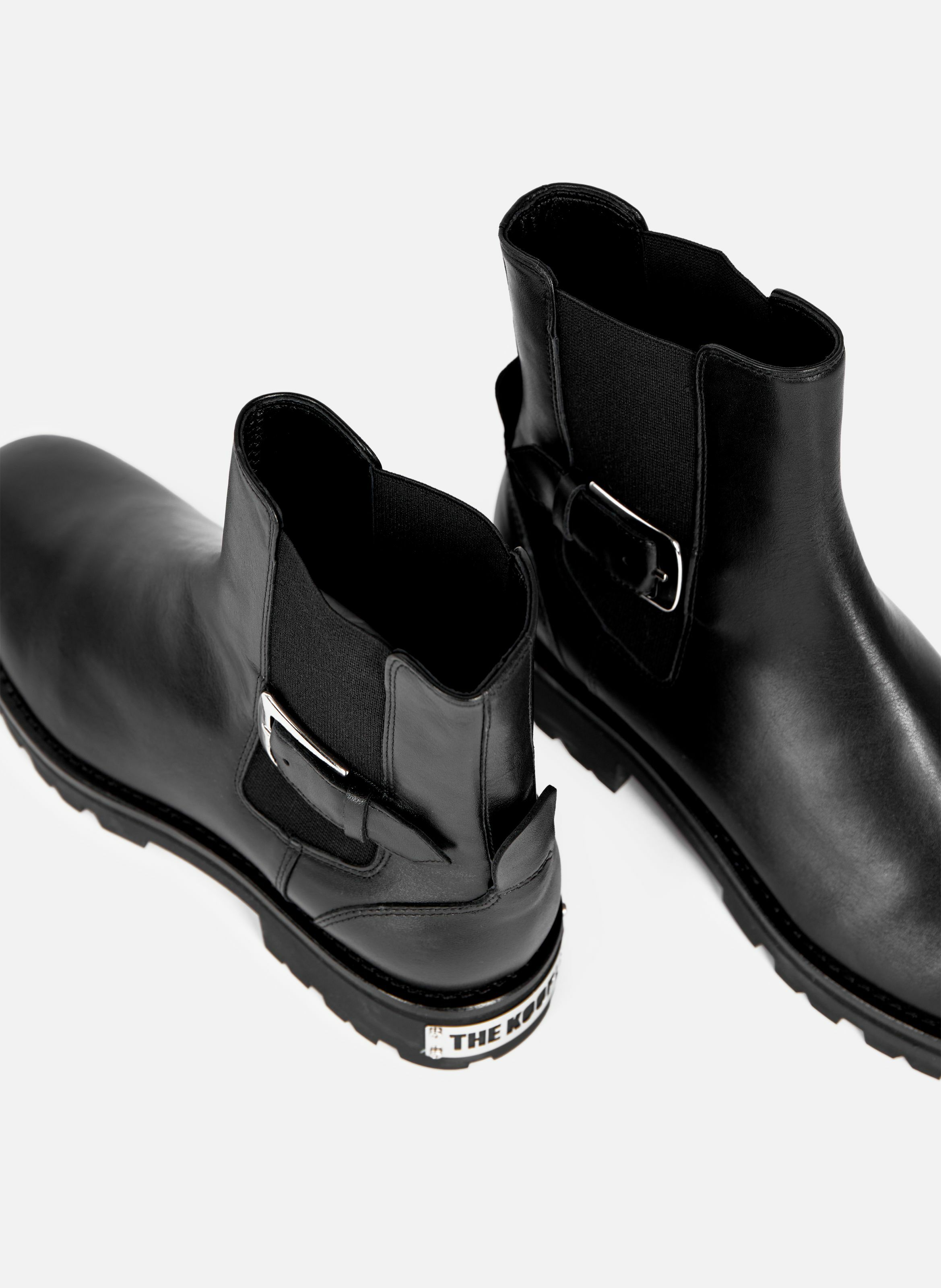 Leather Chelsea boots THE KOOPLES Black