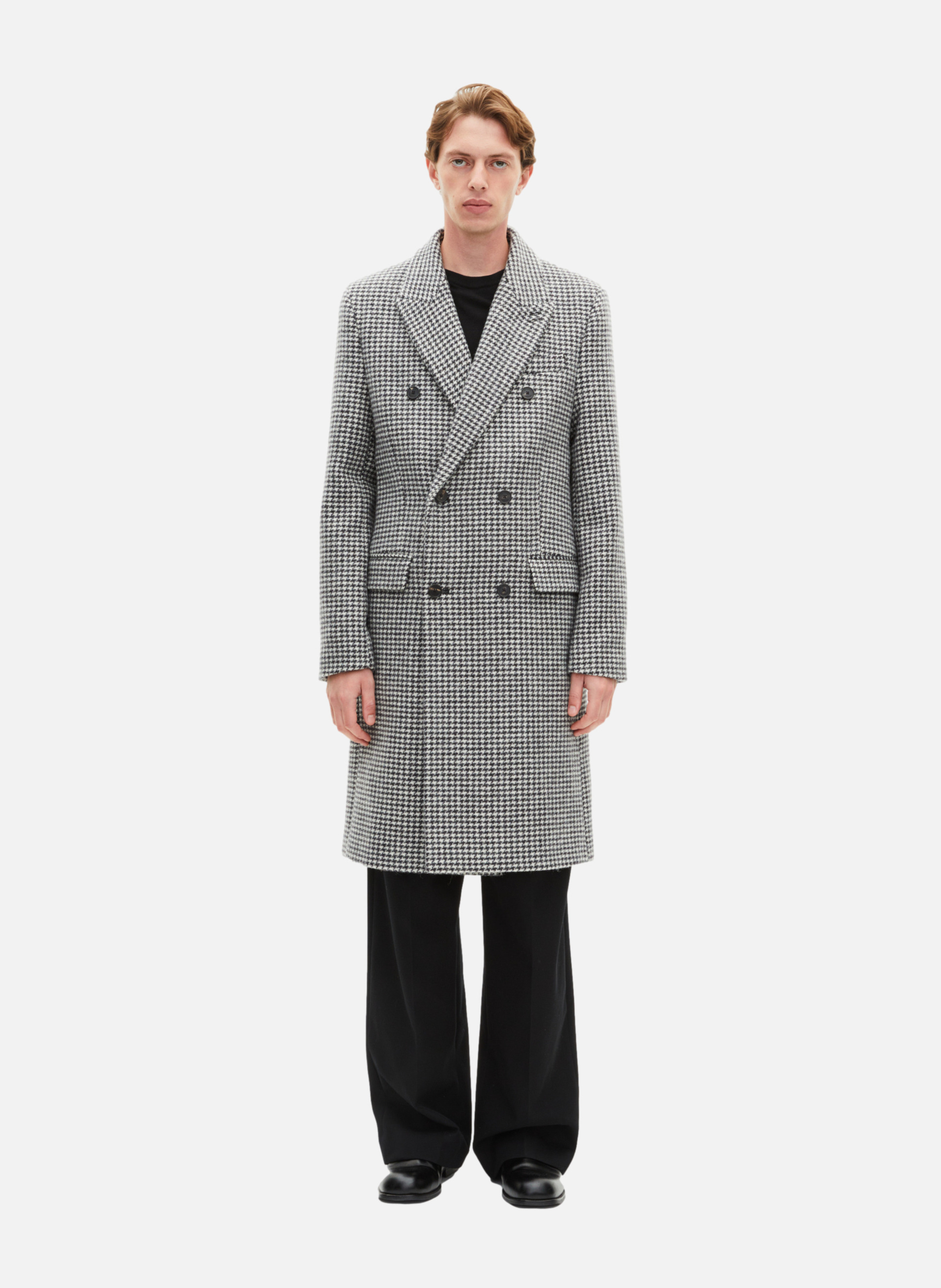 Houndstooth coat THE KOOPLES Black