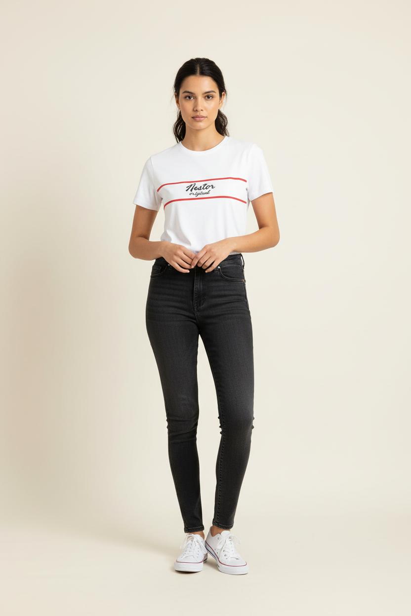 Tommy Badge T-shirt INES DE LA FRESSANGE - Seconde main White