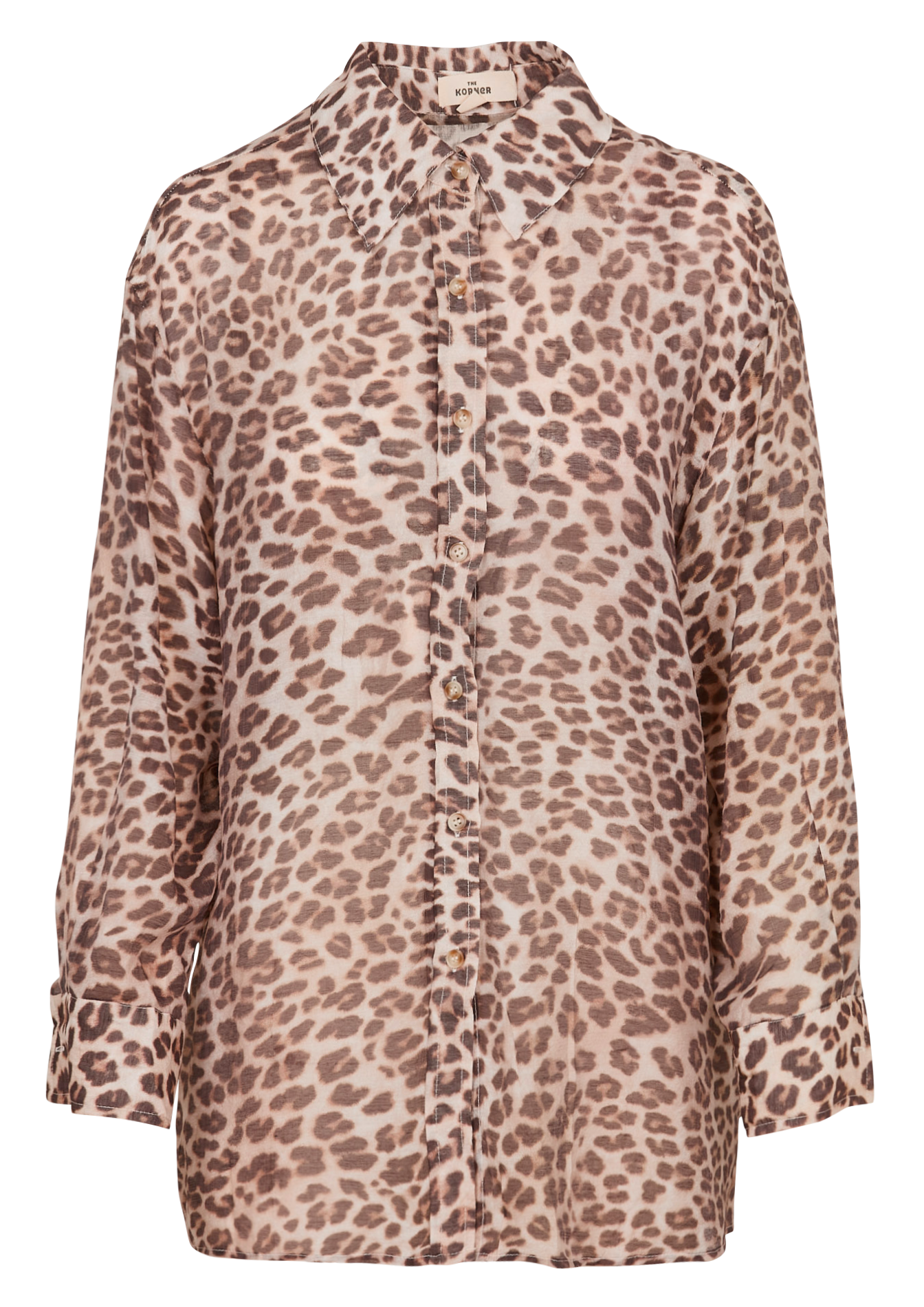 Baumwoll-Bluse THE KORNER Beige