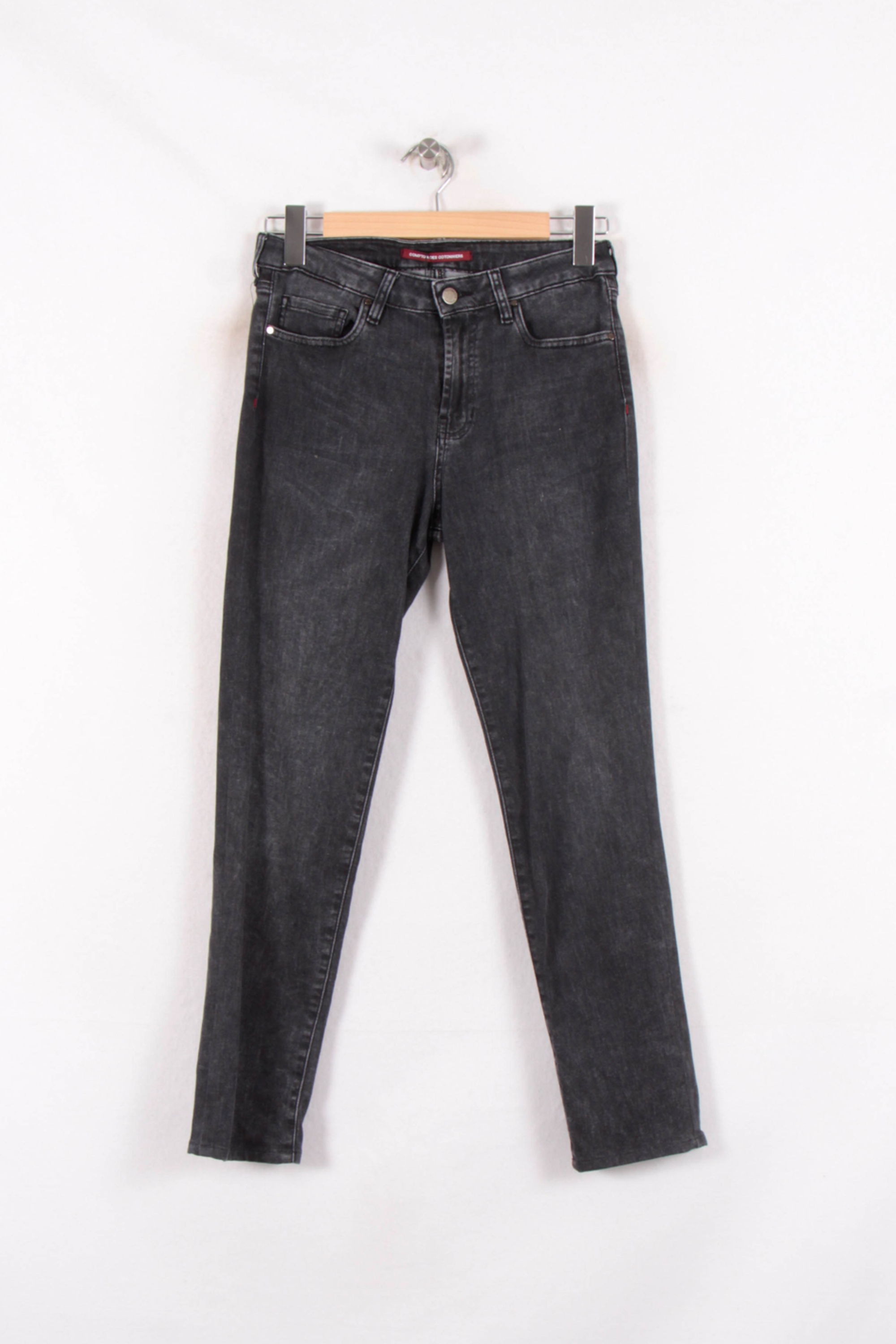 Cropped slim jeans with studs COMPTOIR DES COTONNIERS - Seconde main Grey