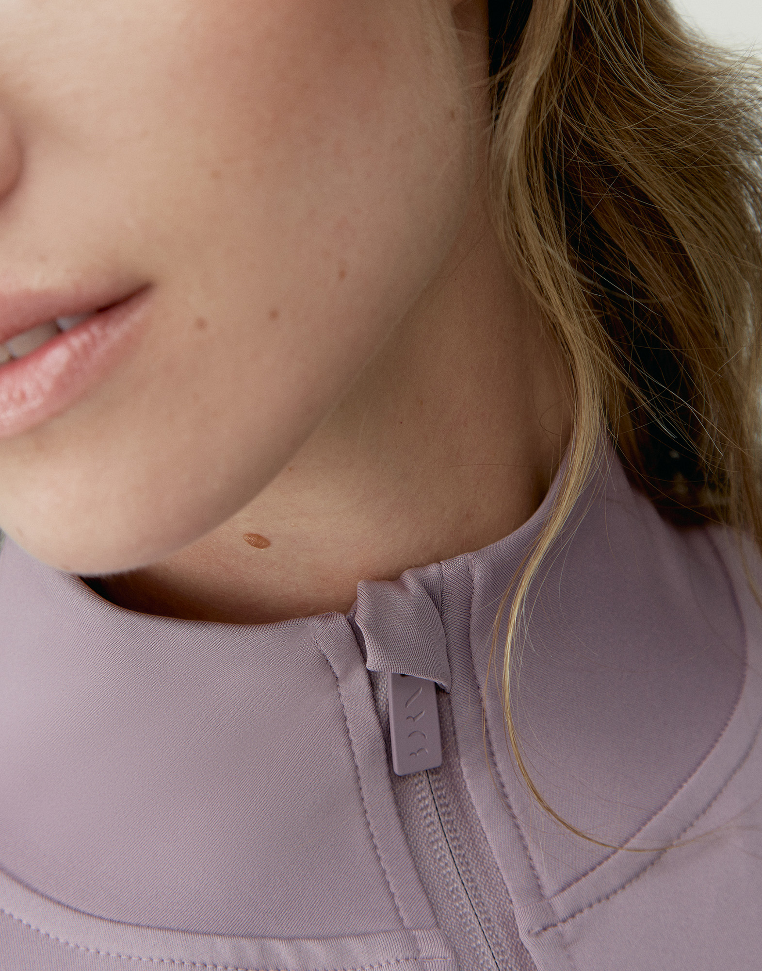 Zip-up performance athleisure sports jacket BORN LIVING YOGA Purple