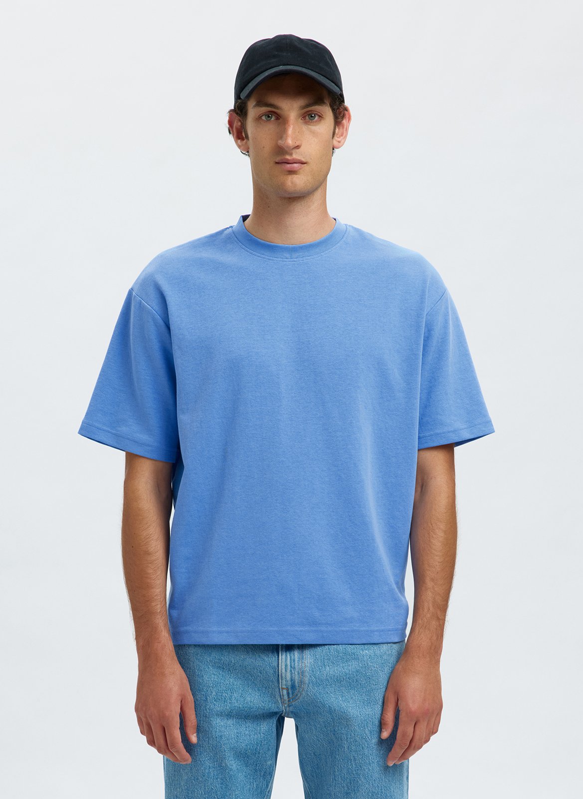 Tee-shirt oversize en coton bio mélangé SELECTED