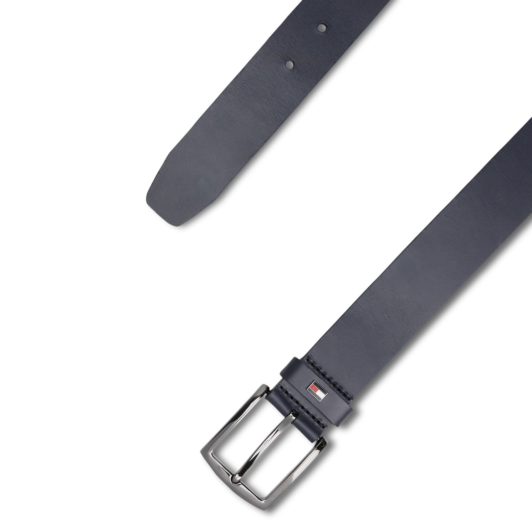 Plain leather belt with buckle TOMMY HILFIGER Blue