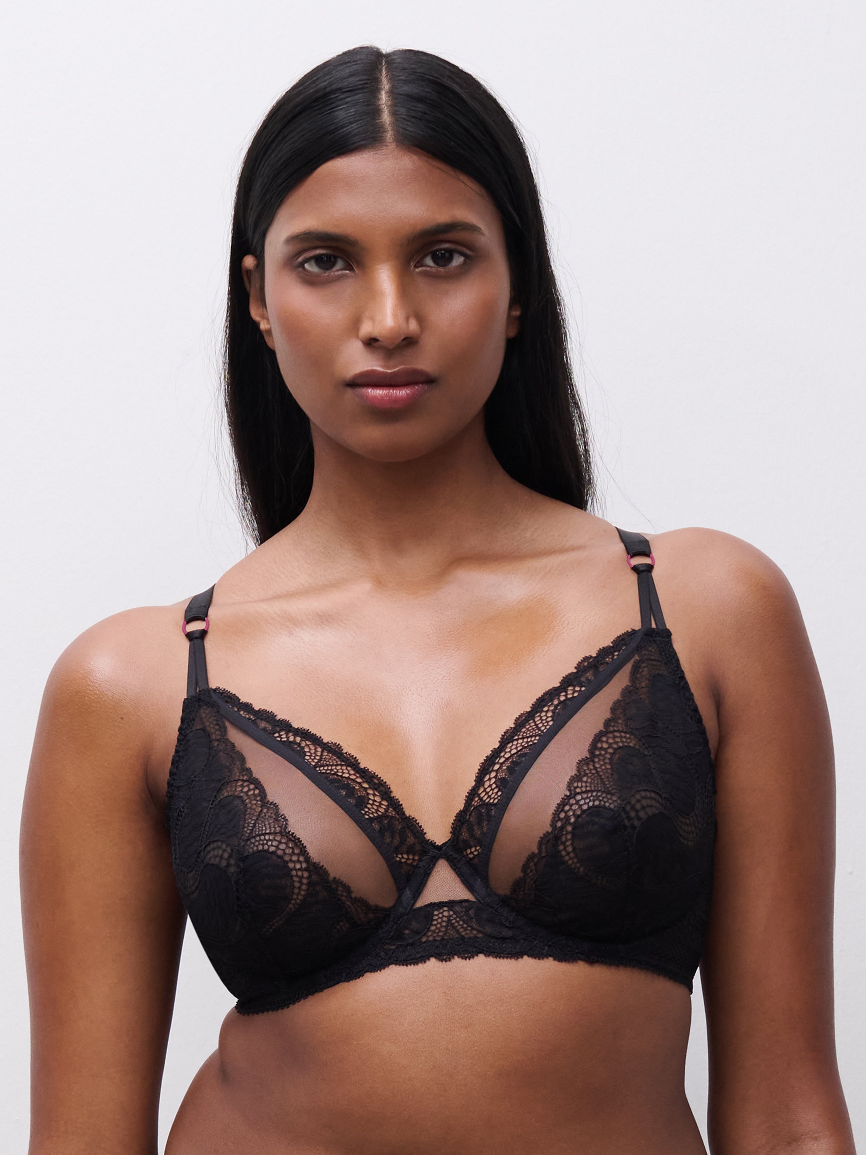 Lace full cup bra CHANTELLE PULP Black