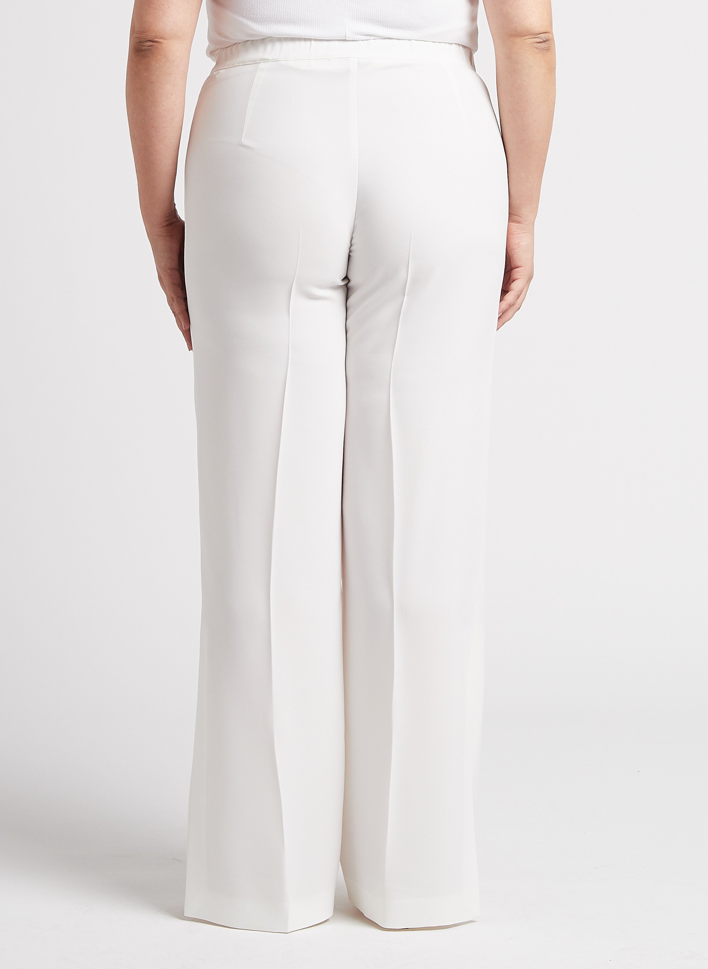 Pantalon fluide avec fentes  PERSONA by Marina Rinaldi Blanc