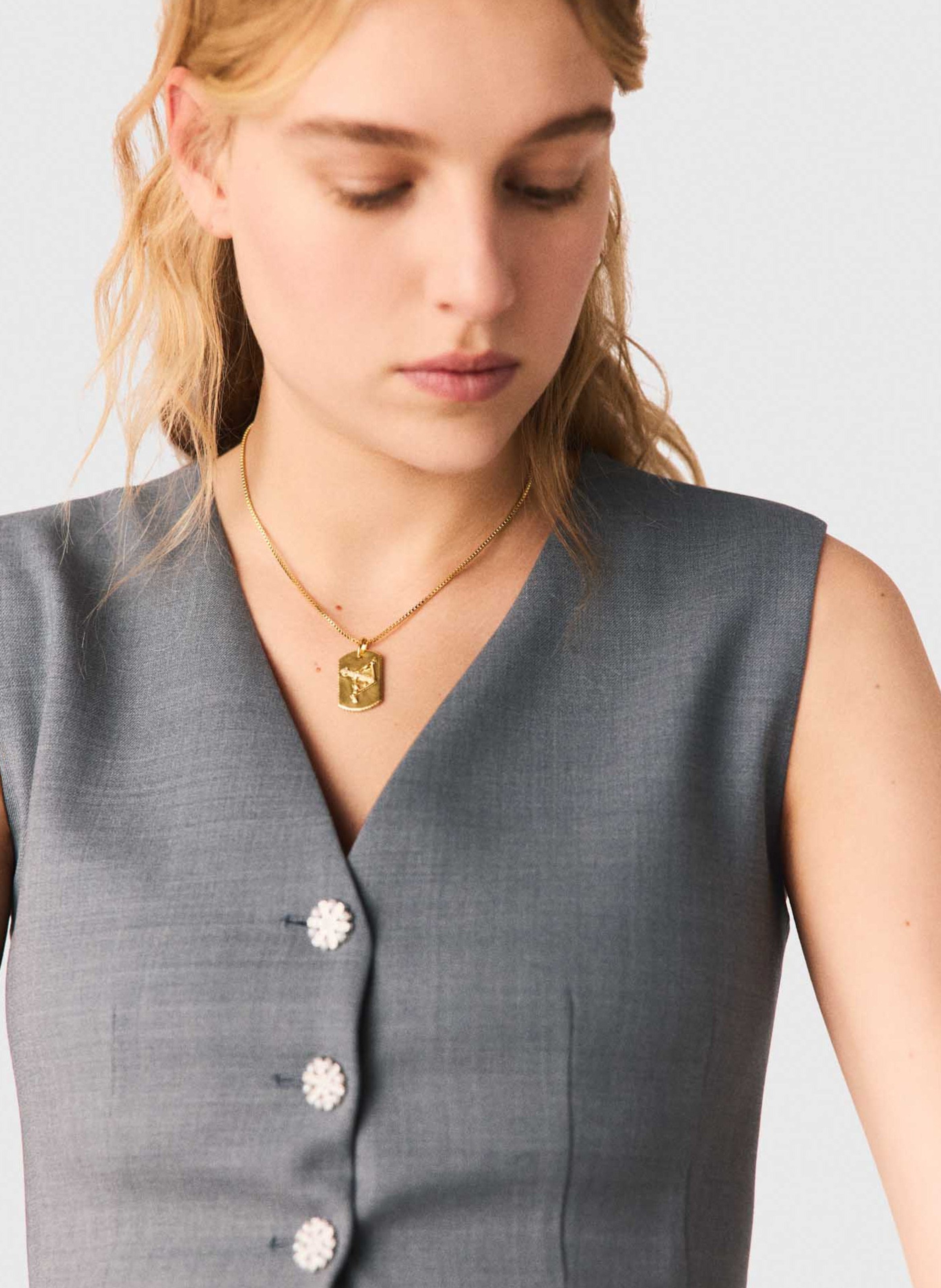 Collier en laiton MAJE Doré