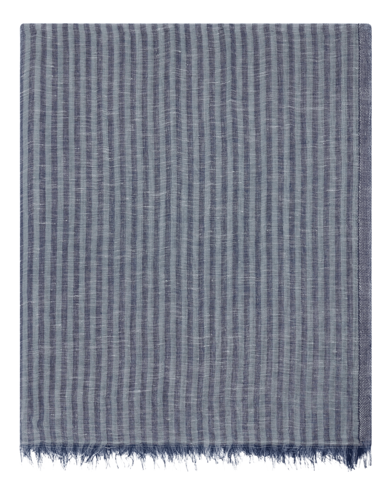 Sjaal van katoen en linnen PABLO Blauw