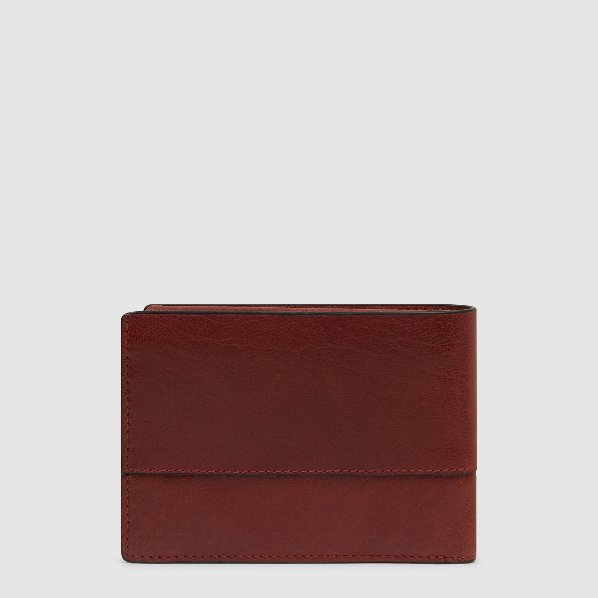 Men's wallet with ID card holder flap PIQUADRO Red