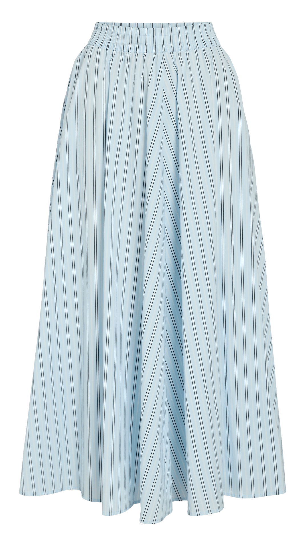 Jupe longue ample à rayures VILA Bleu