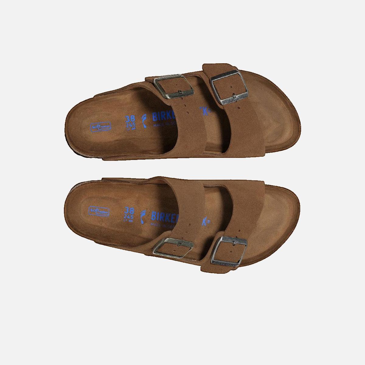 Sandales plates BIRKENSTOCK Marron