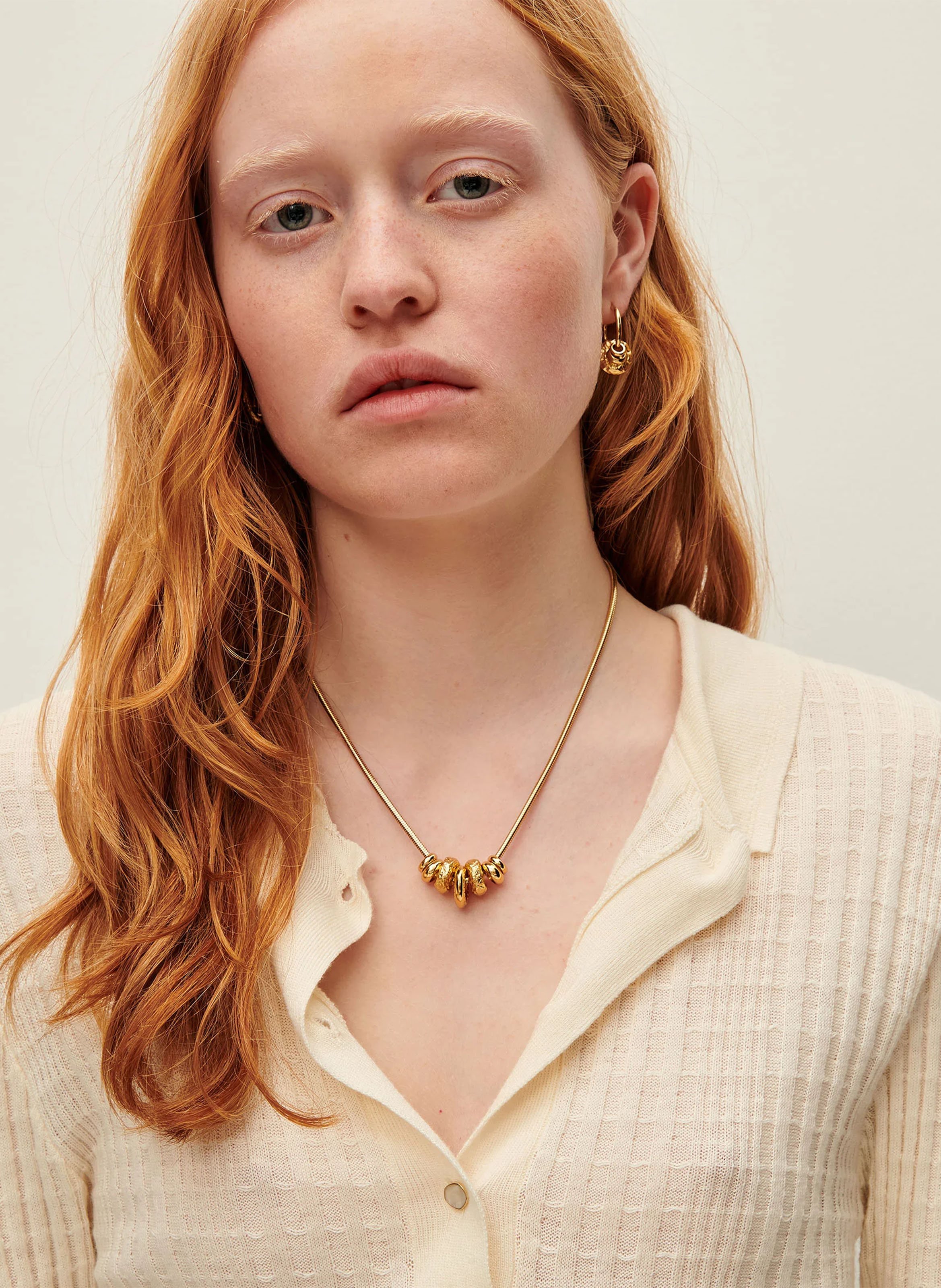 Halskette mit Ringen SESSUN Golden