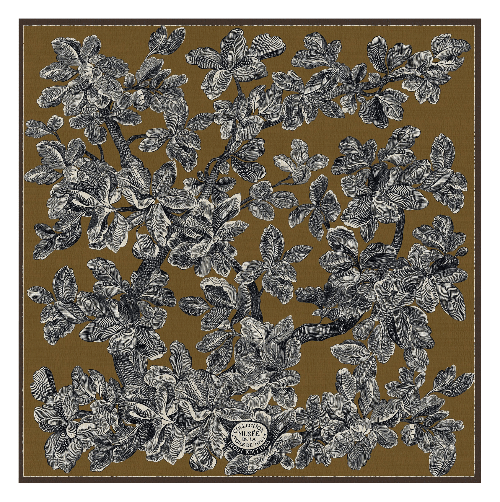 Wollen foulard INOUI EDITIONS Goudkleurig