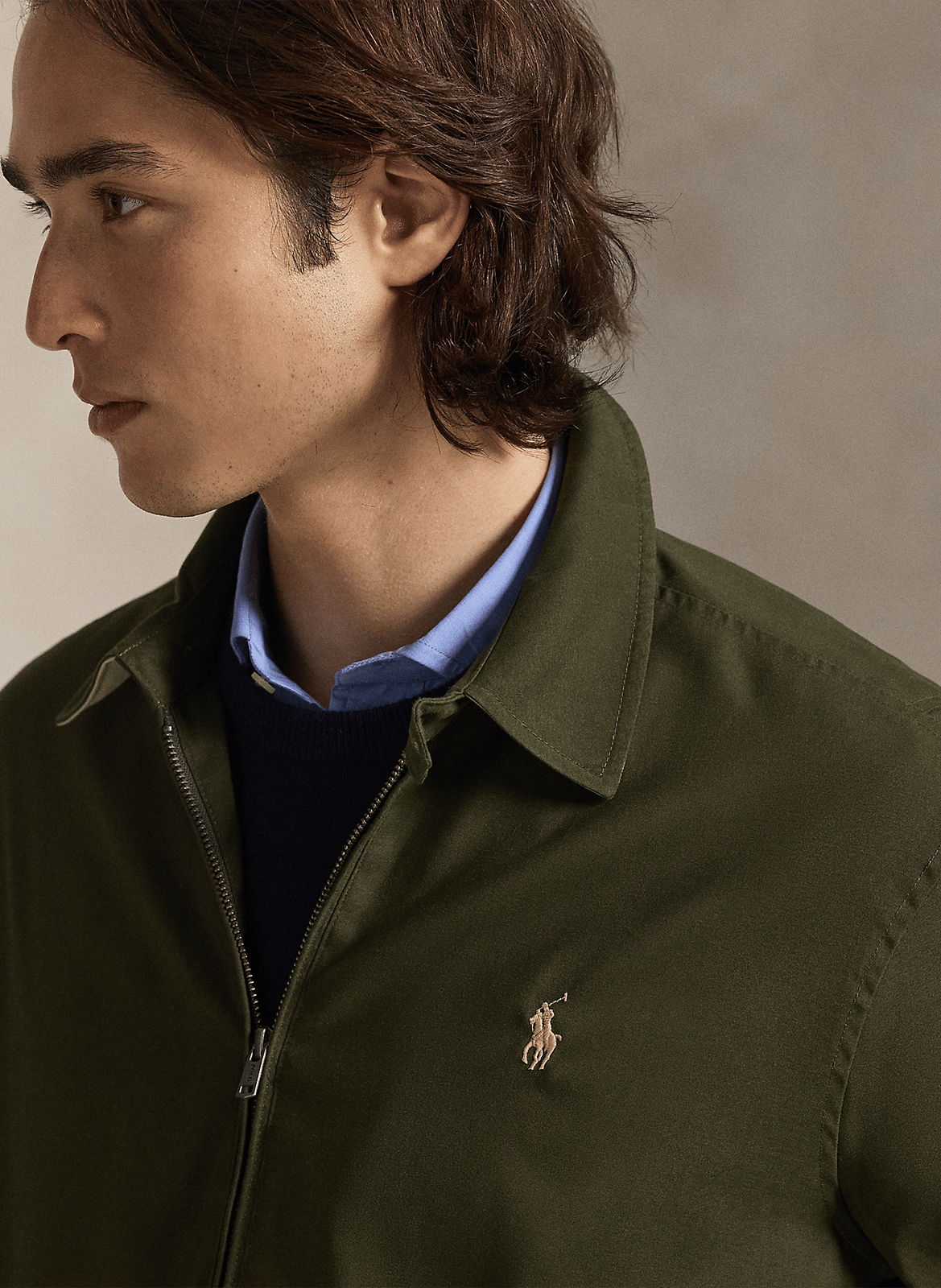 Blouson col classique  | Vert POLO RALPH LAUREN Homme