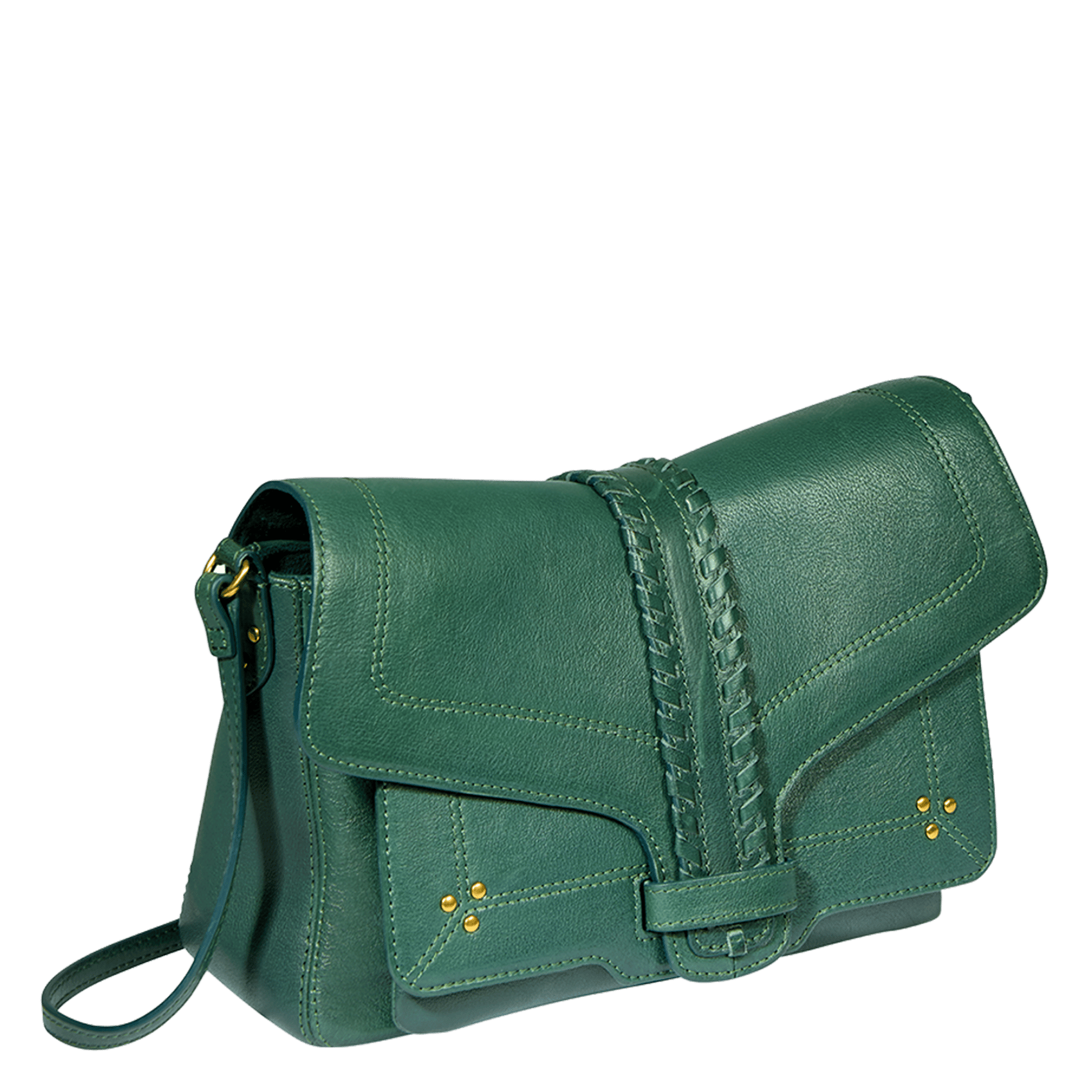 Sac bandoulière en cuir JEROME DREYFUSS Kaki