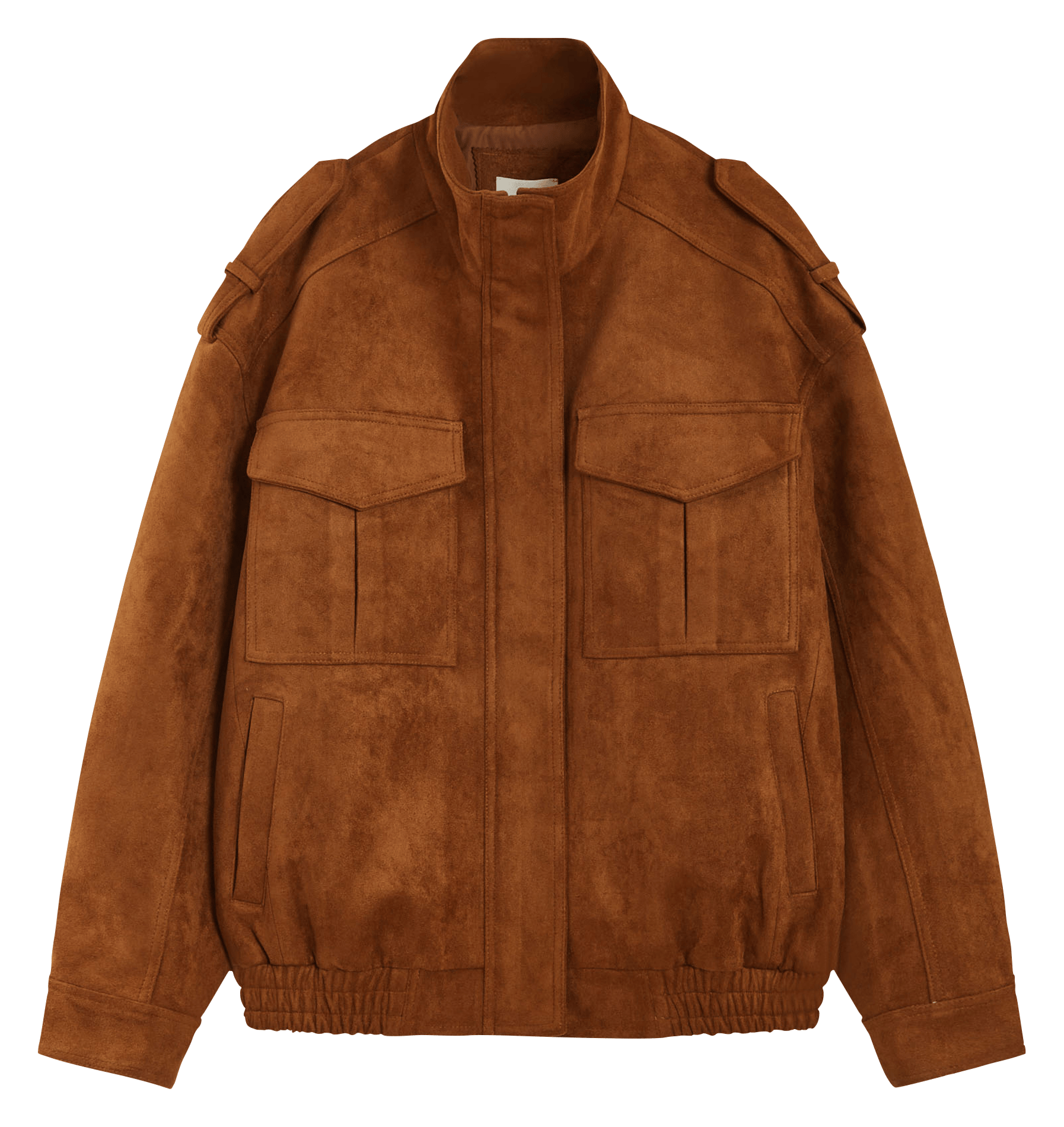 Oversized velvet high-neck jacket GRACE ET MILA Brown