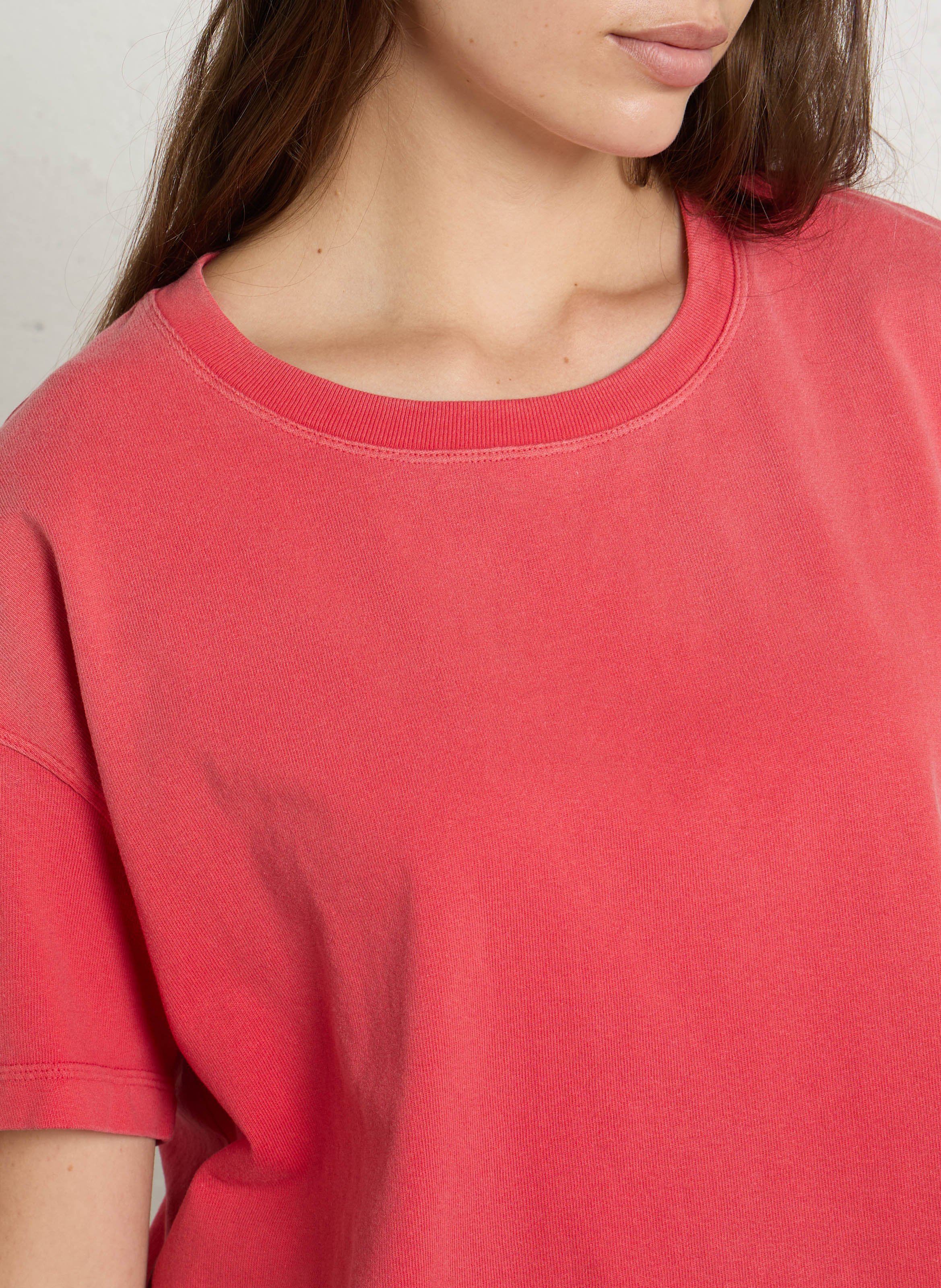Wijd T-shirt AMERICAN VINTAGE Rood