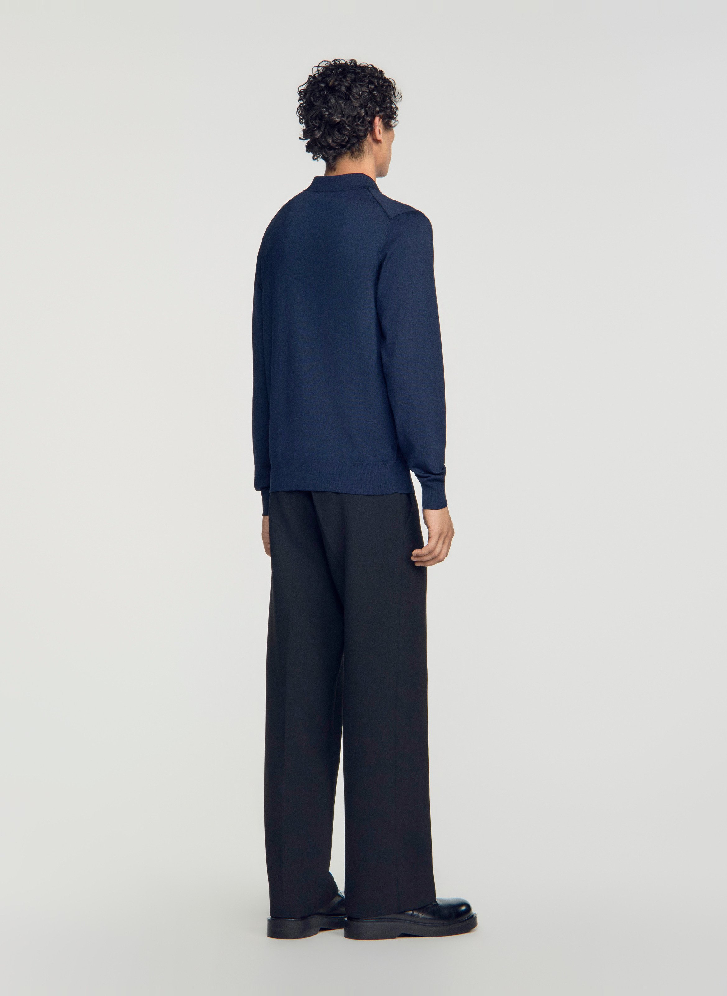 Regular polo-shirt SANDRO Blauw