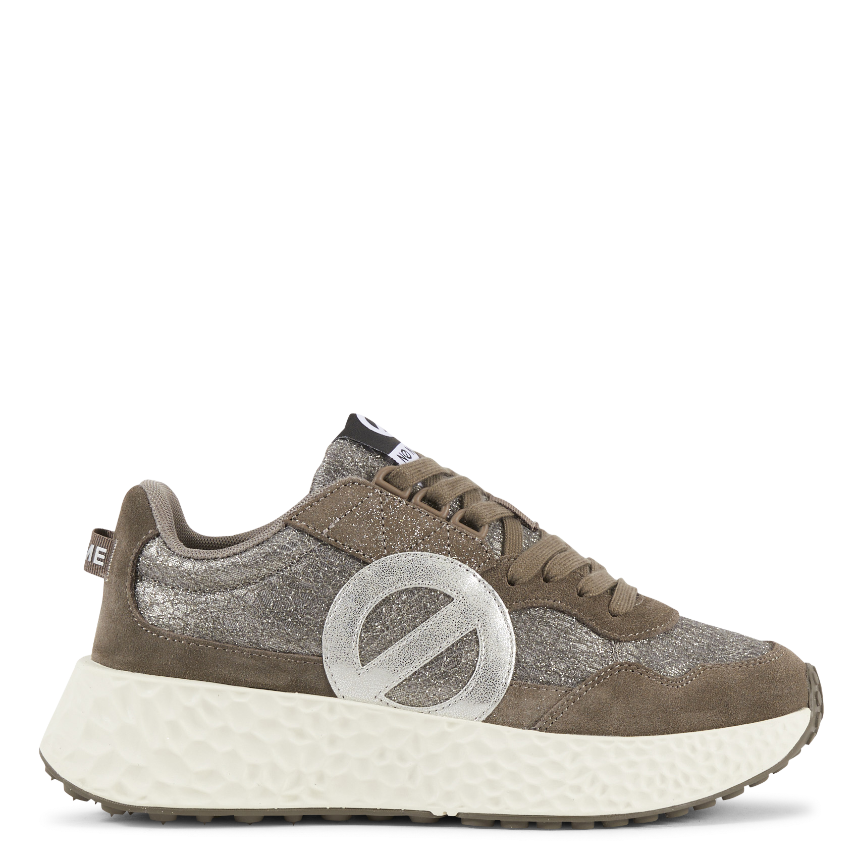 Glitter sneakers van gemengd leer NO NAME Veelkleurig