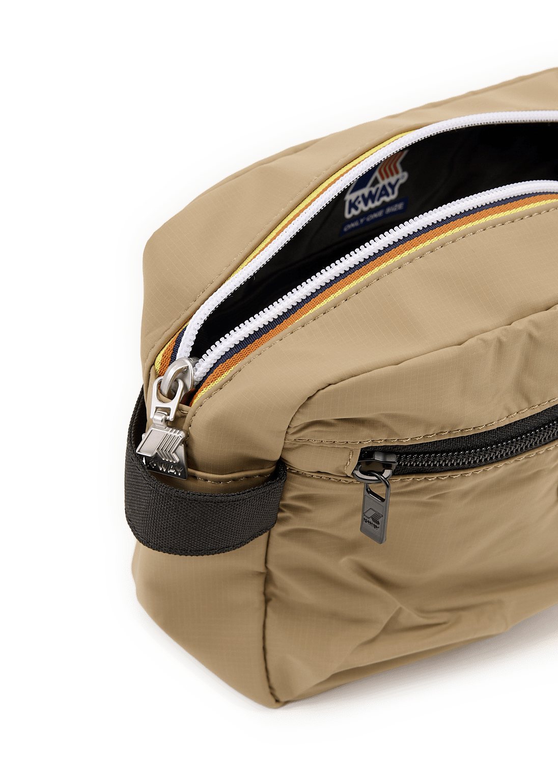 Reistas met rits in effen kleur K-WAY Beige