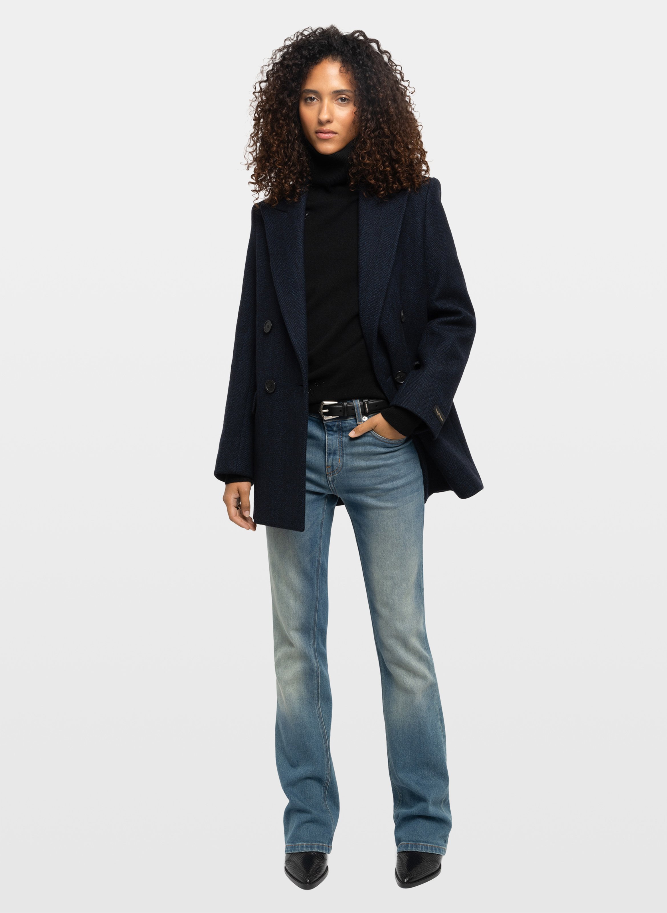 Veste tailleur droite en laine mélangée ZADIG&VOLTAIRE Blue