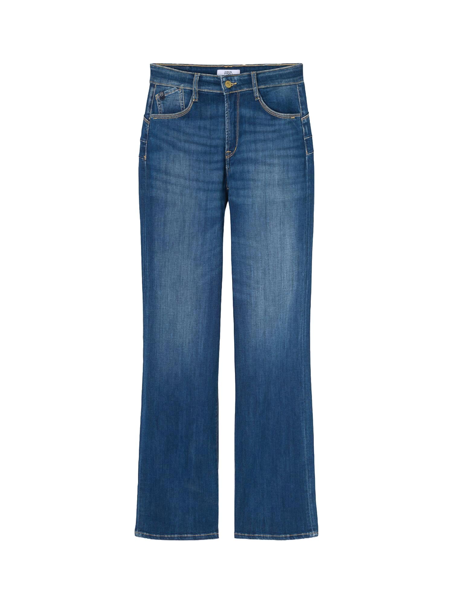 High-waisted loose-fit zip jeans LE TEMPS DES CERISES Blue